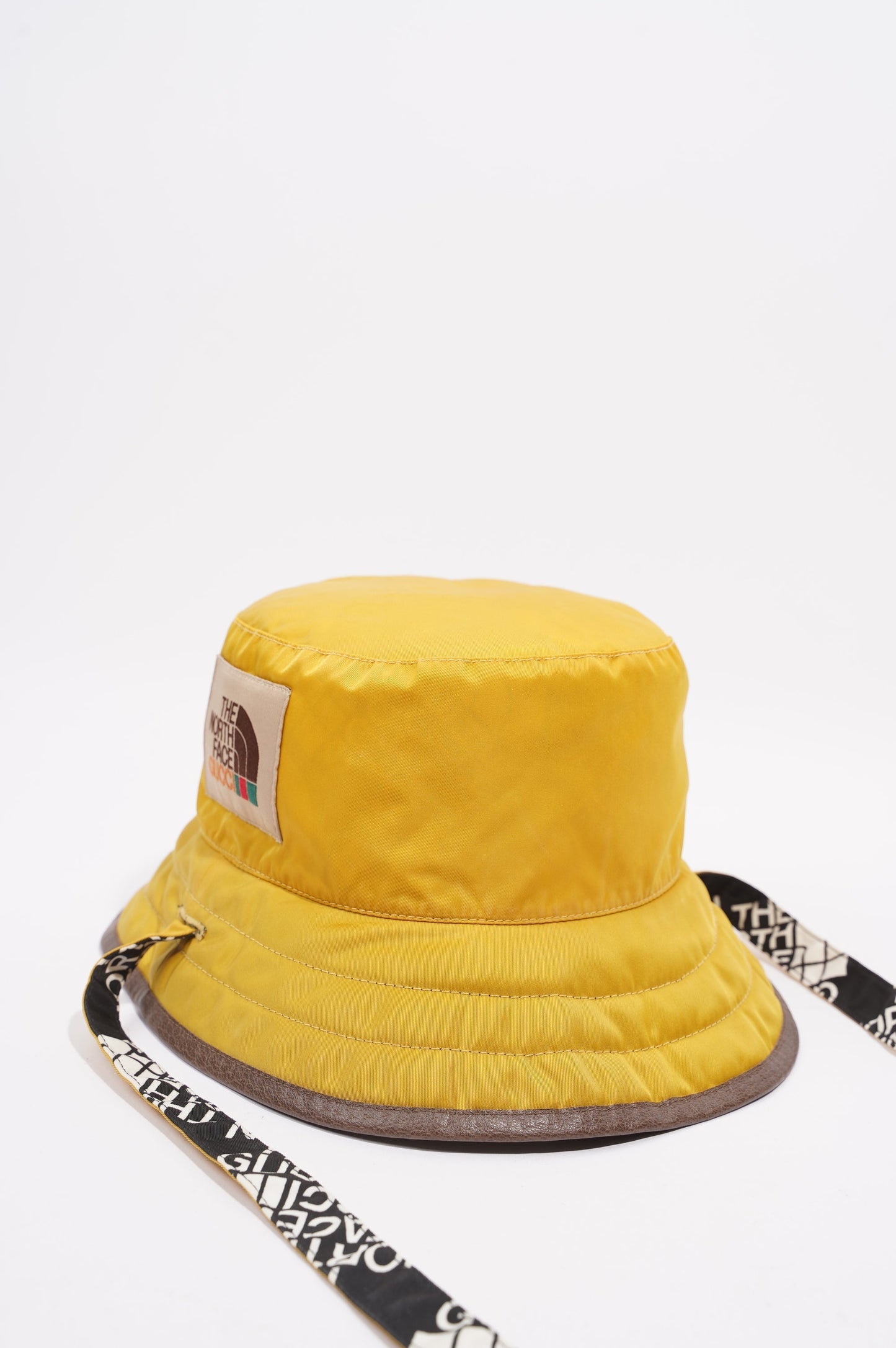 Gucci The North Face Reversible Bucket Hat Black / Yellow Nylon