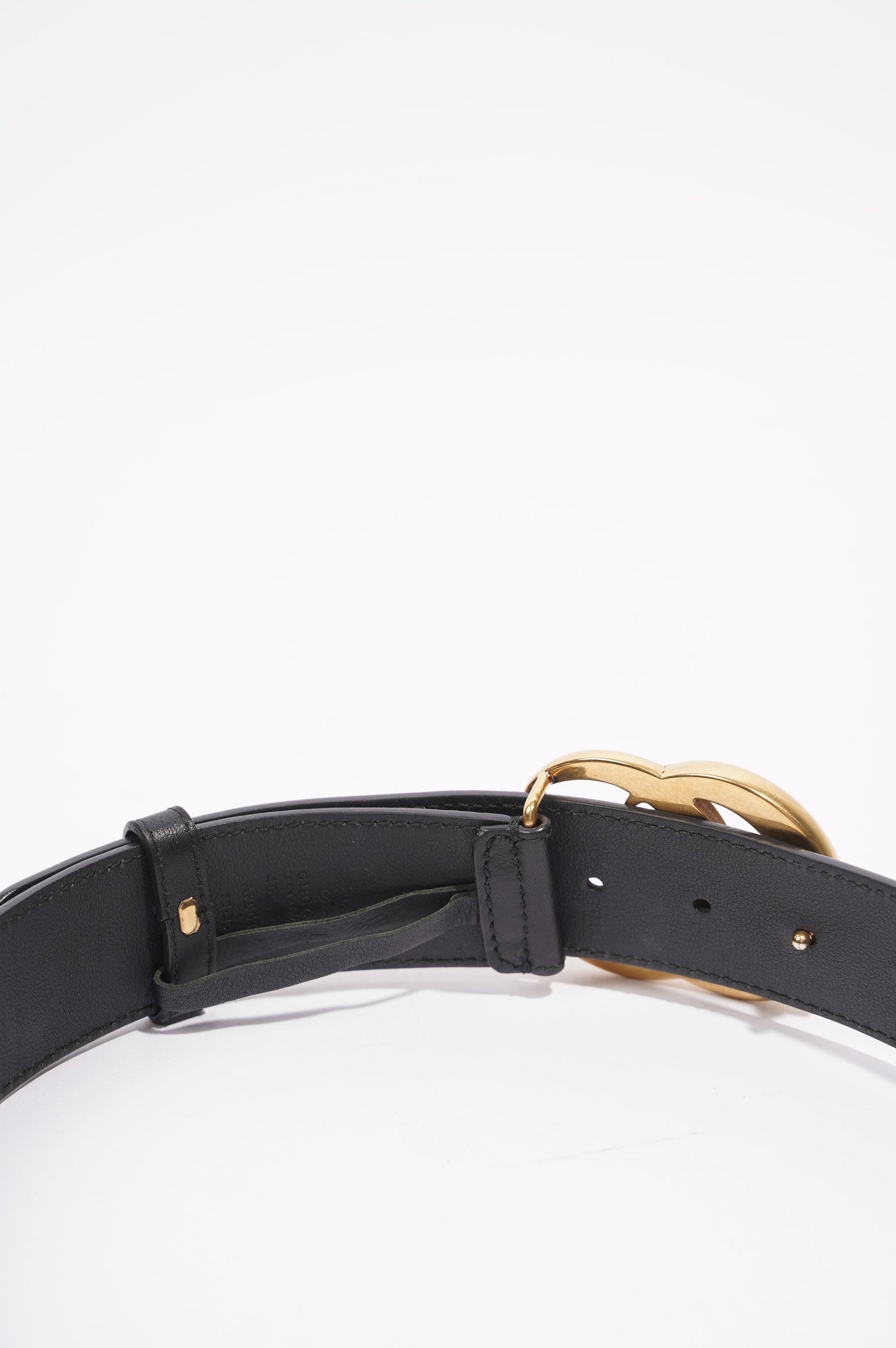 Gucci Womens Marmont Belt Black / Gold 75cm / 30"