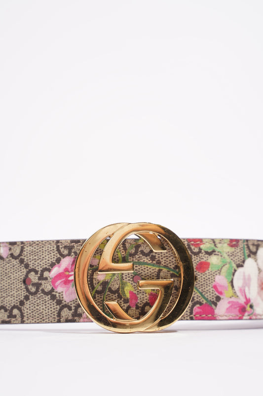 Gucci Womens Interlocking Belt Bloom 70cm / 28"