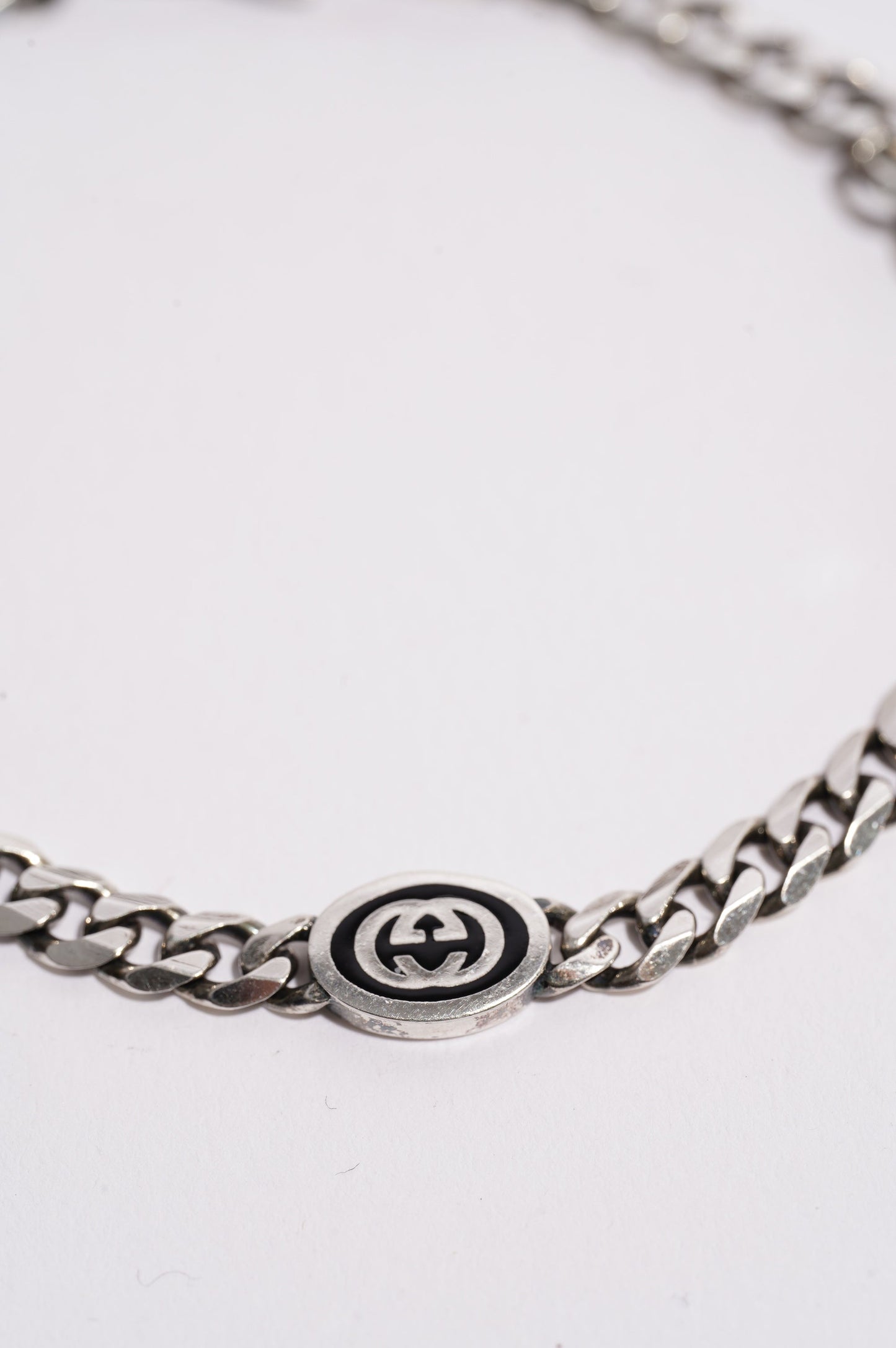 Gucci Womens Interlocking G Bracelet Silver