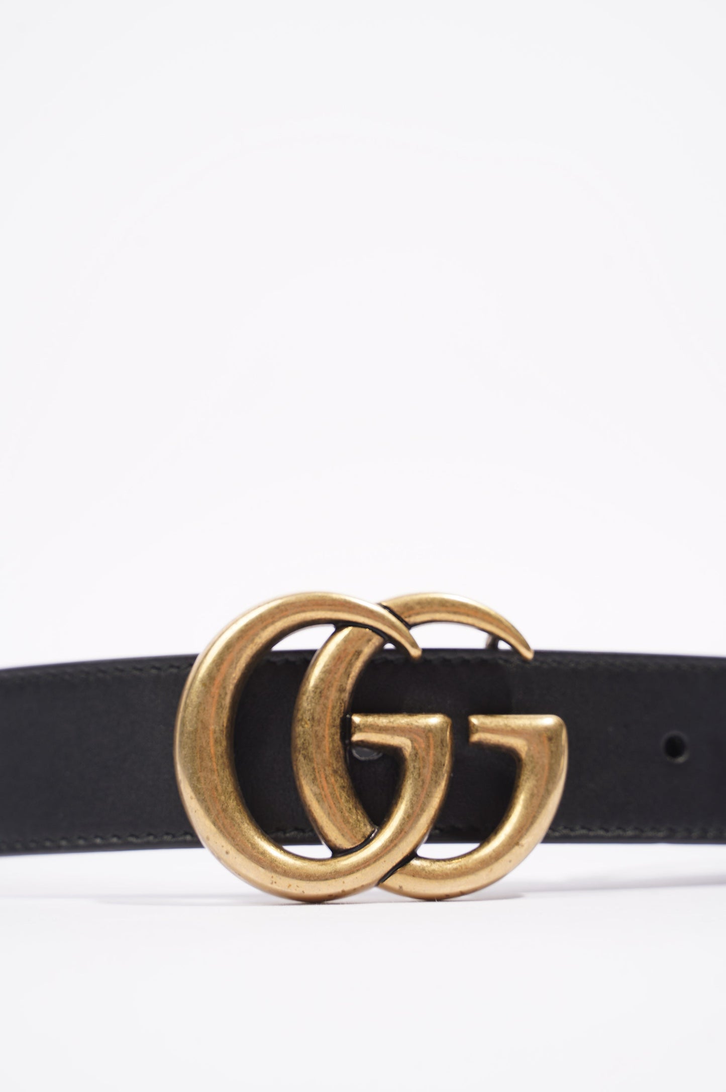 Gucci Womens Marmont Belt Black /  Gold 70 / 28