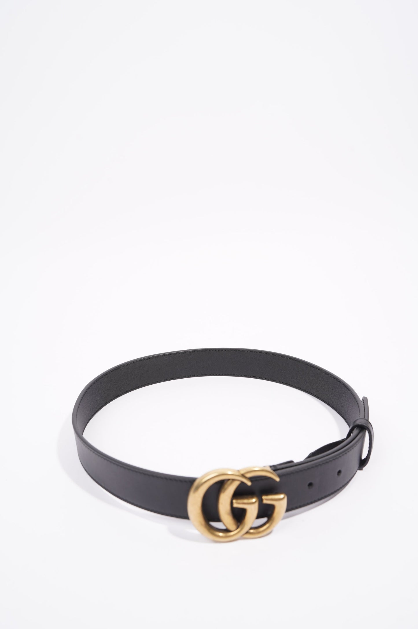 Gucci Womens Marmont Belt Black /  Gold 70 / 28