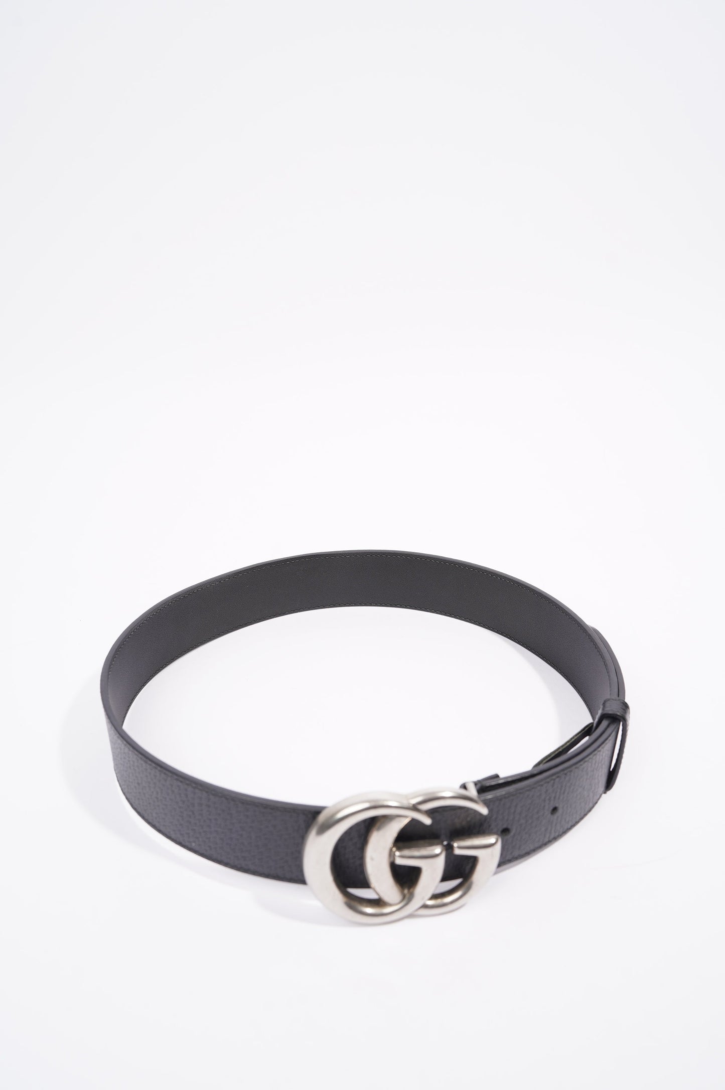 Gucci Womens Marmont Belt Black / Silver 75-30