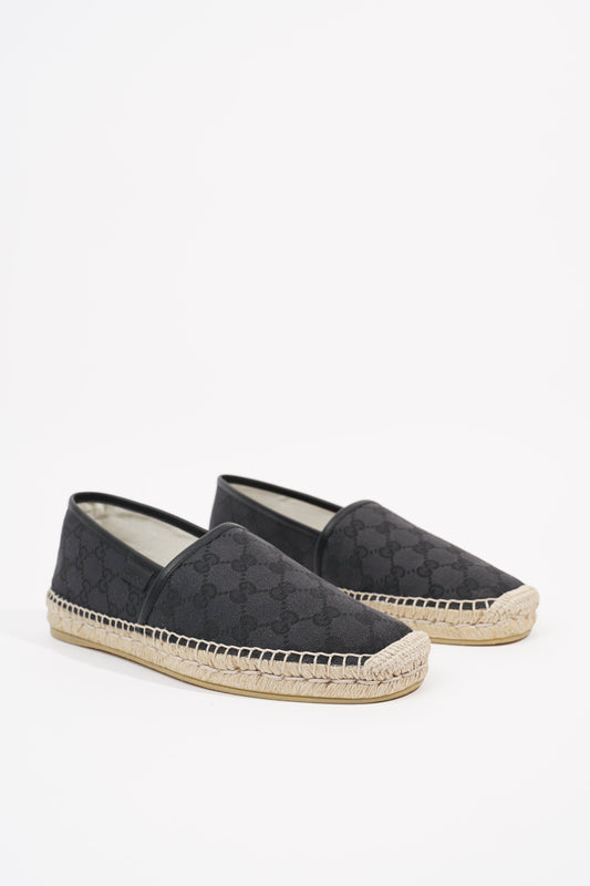 Gucci Womens Espadrilles Black EU 39.5 / UK 6.5