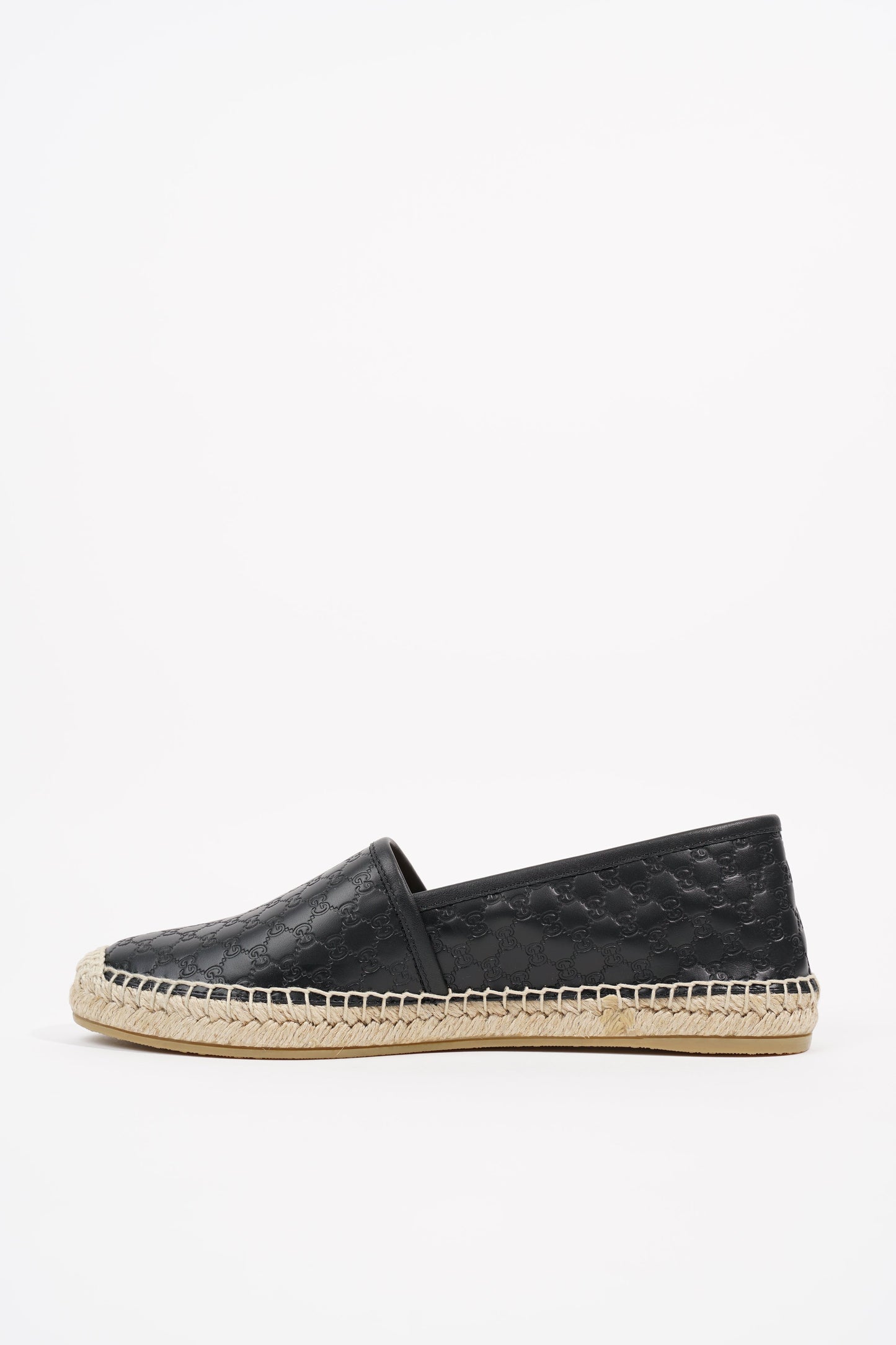 Gucci Womens Guccissima Espadrilles Black EU 38 / UK 5