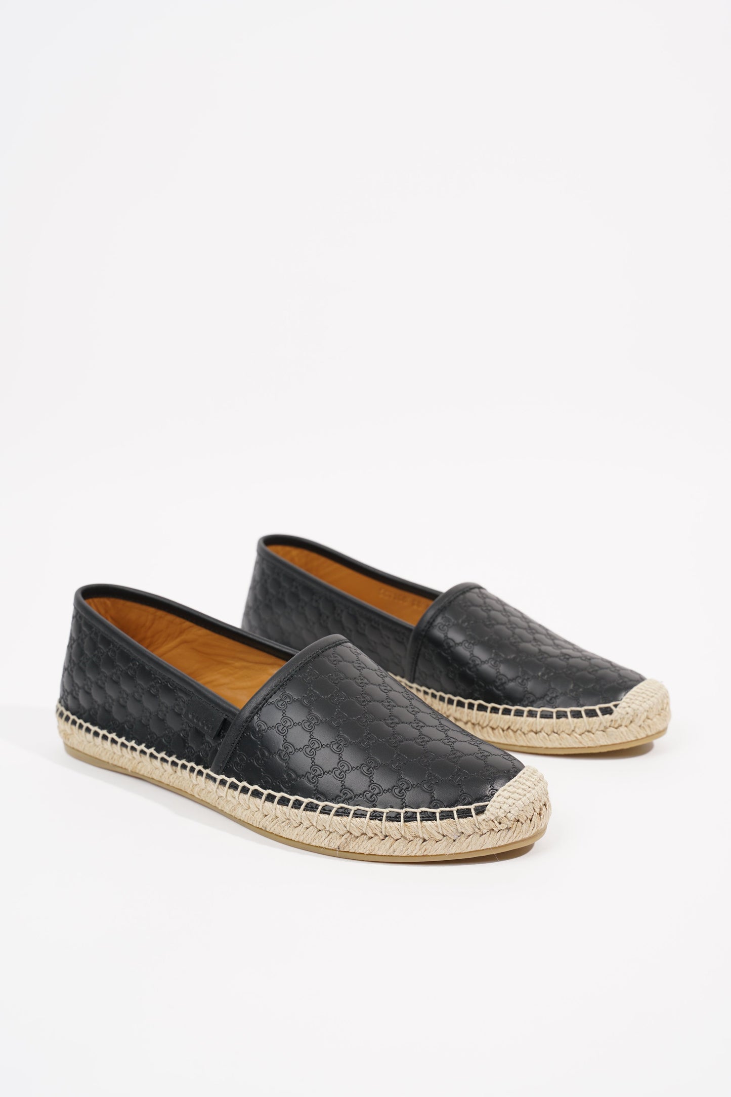 Gucci Womens Guccissima Espadrilles Black EU 38 / UK 5