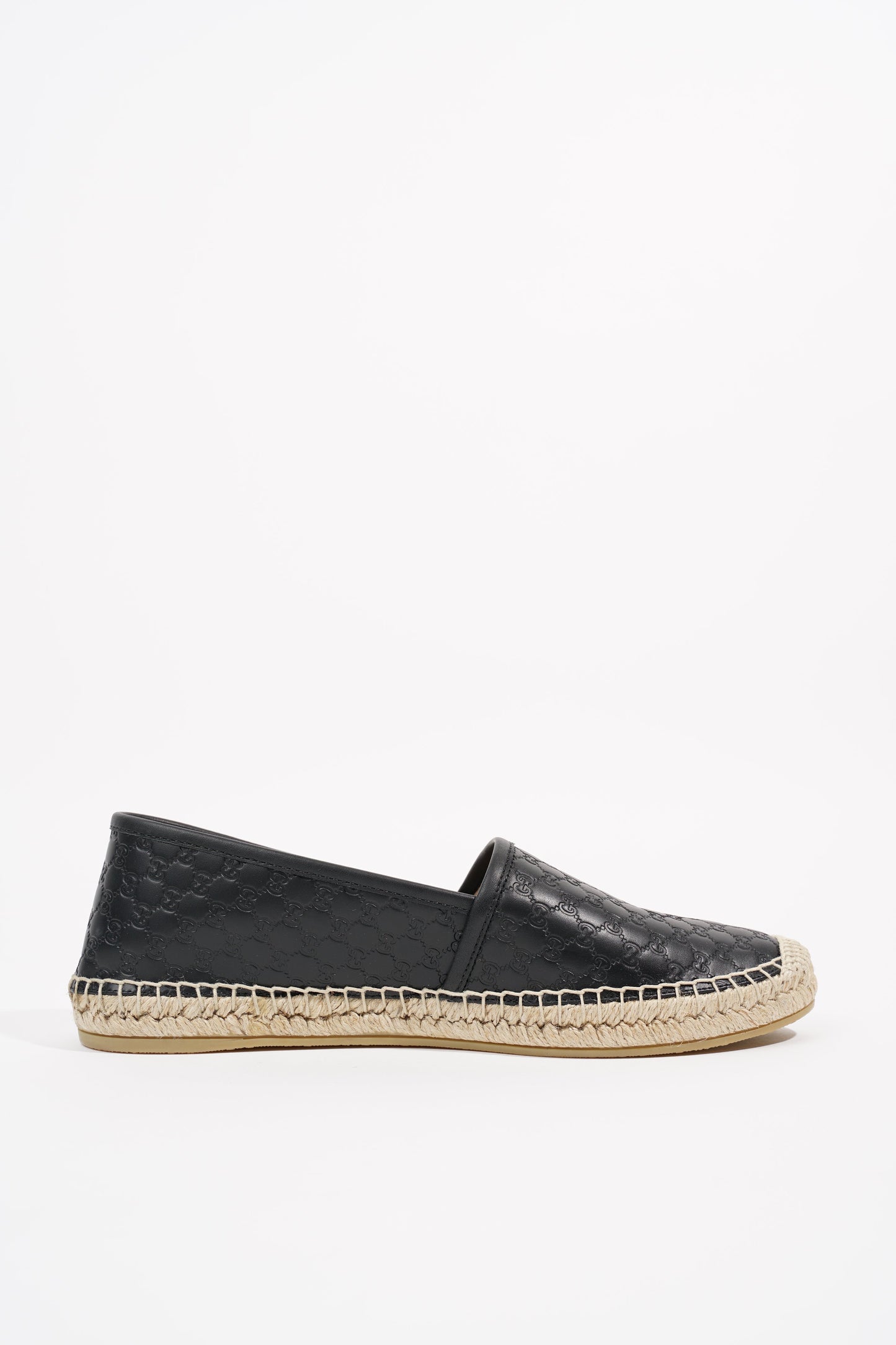 Gucci Womens Guccissima Espadrilles Black EU 38 / UK 5