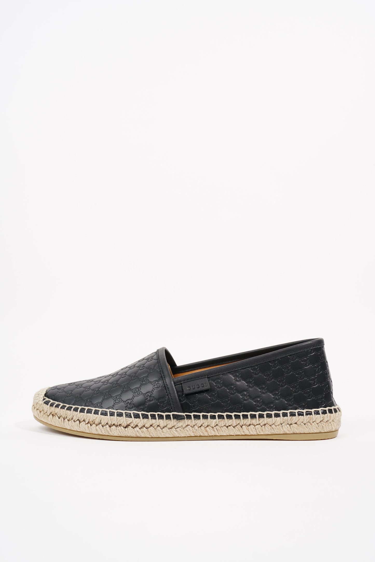 Gucci Womens Guccissima Espadrilles Black EU 38 / UK 5