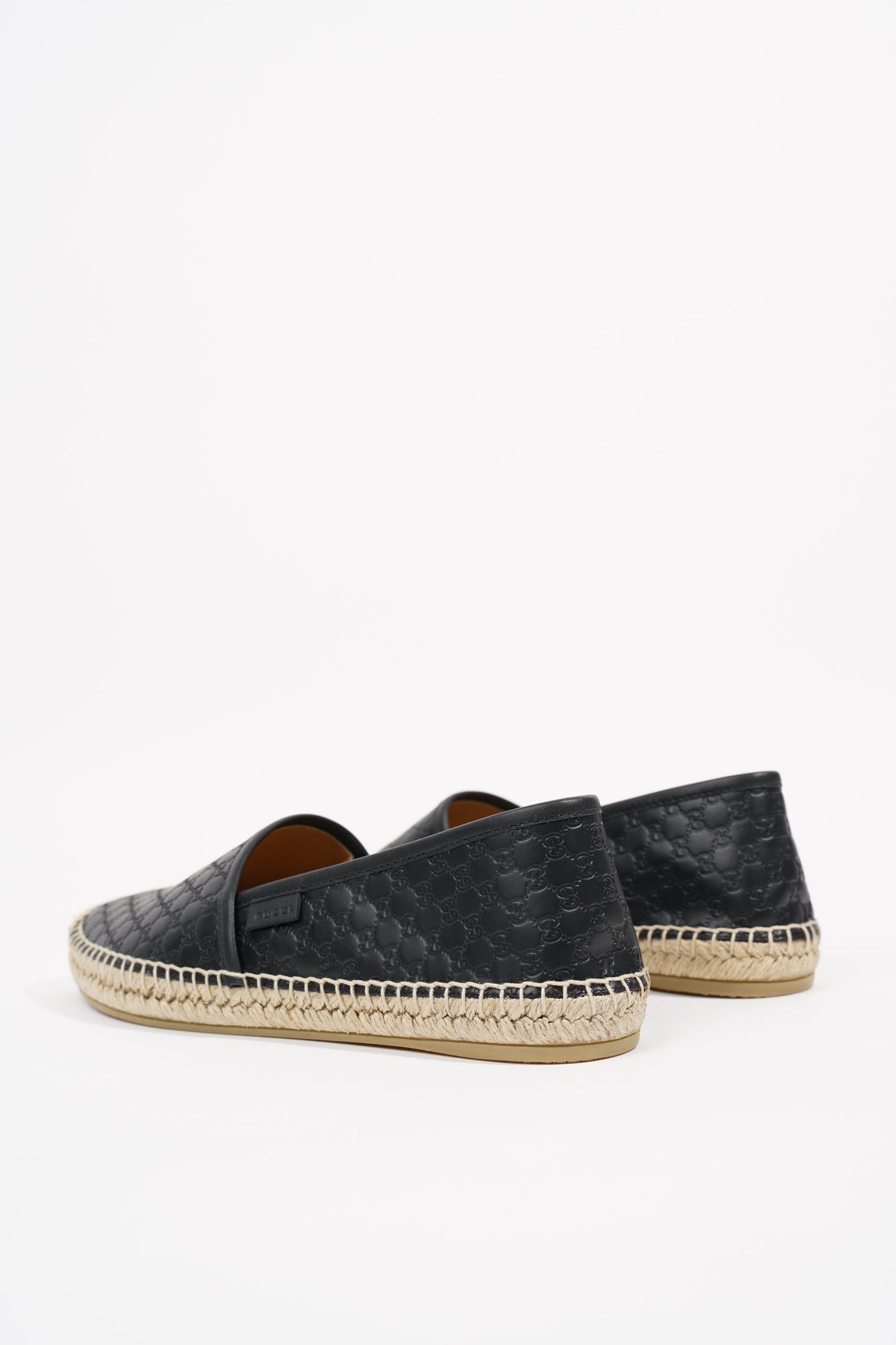 Gucci Womens Guccissima Espadrilles Black EU 38 / UK 5