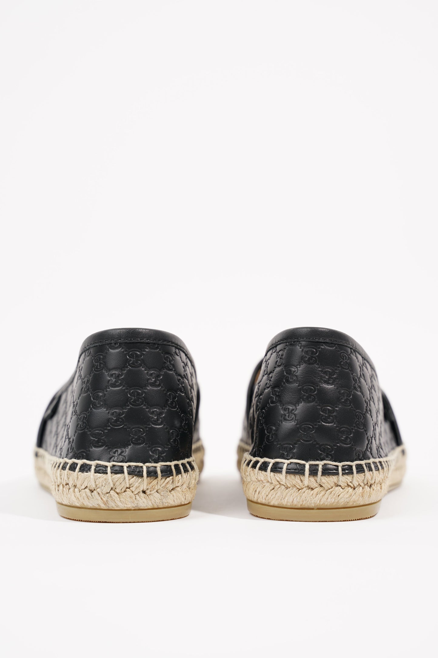 Gucci Womens Guccissima Espadrilles Black EU 38 / UK 5