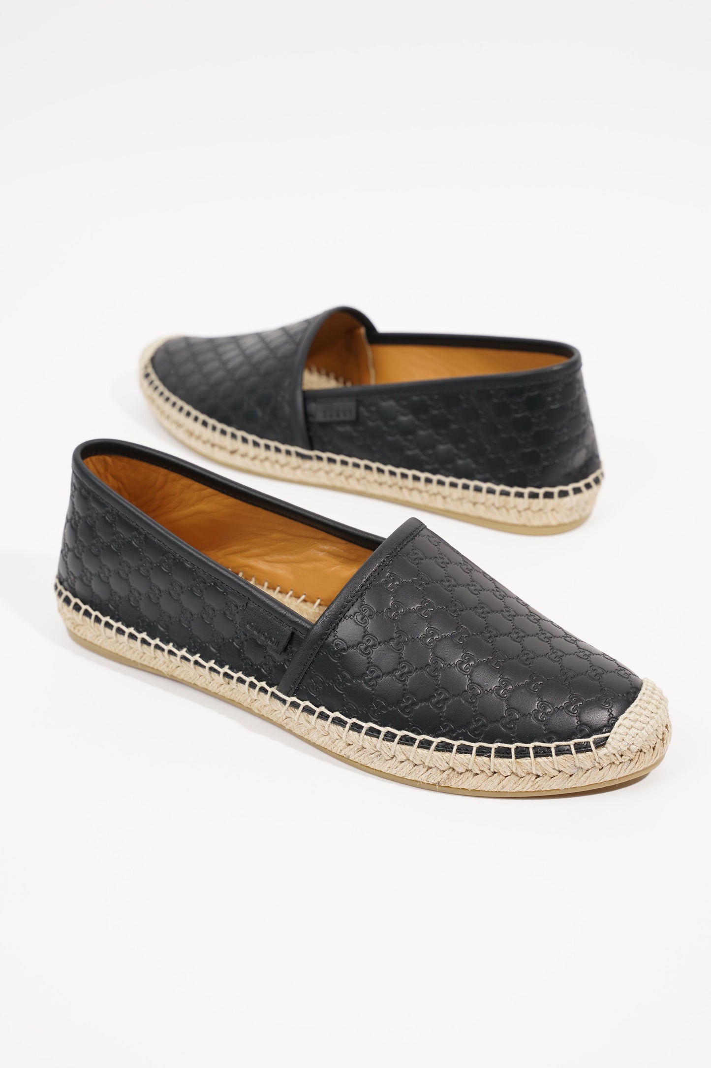 Gucci Womens Guccissima Espadrilles Black EU 38 / UK 5