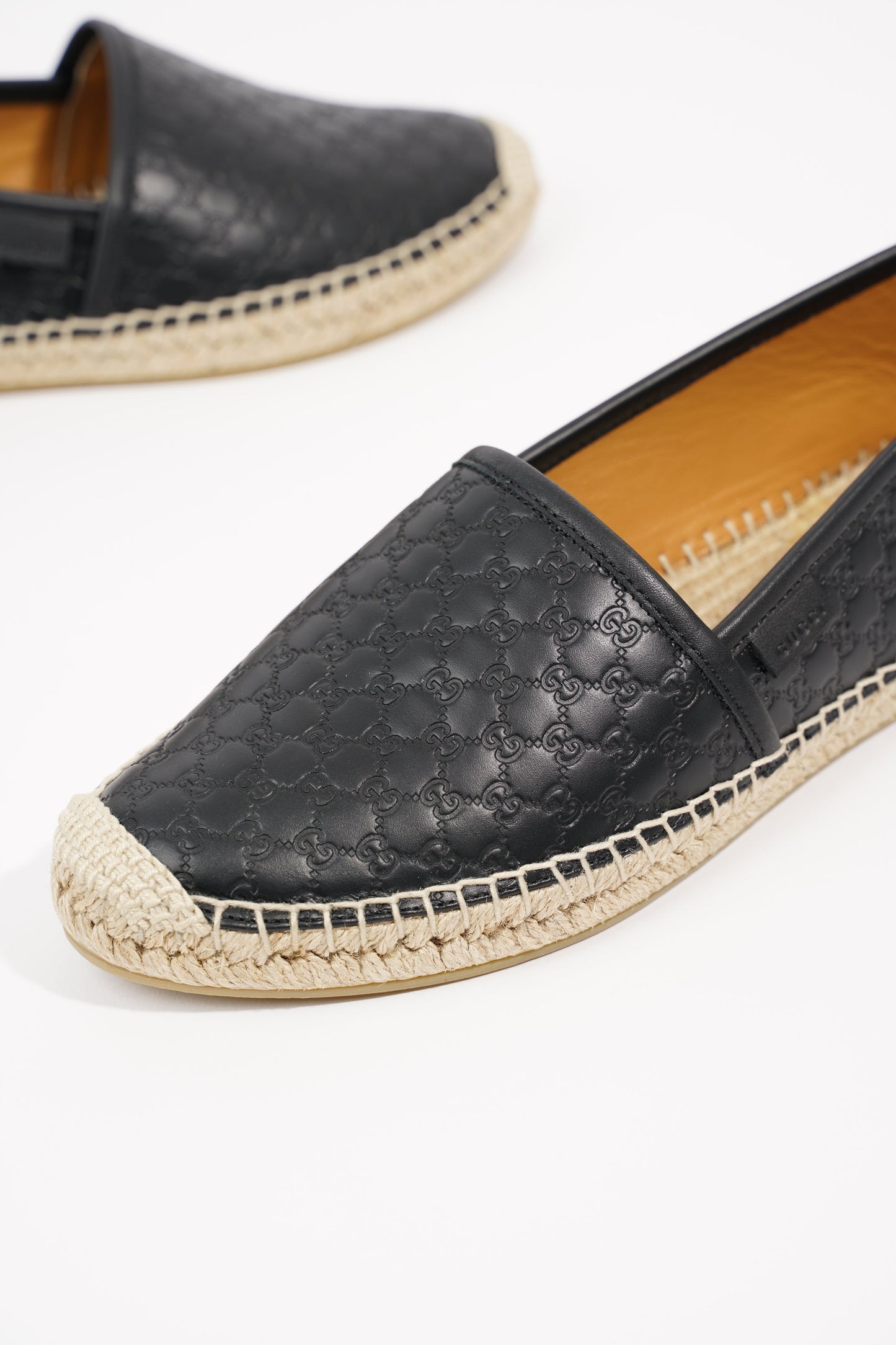 Gucci Womens Guccissima Espadrilles Black EU 38 / UK 5