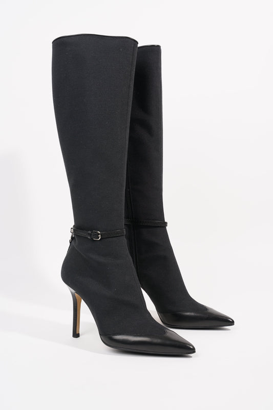 Gucci Womens Knee High Boots Black EU 36.5 / UK 3.5