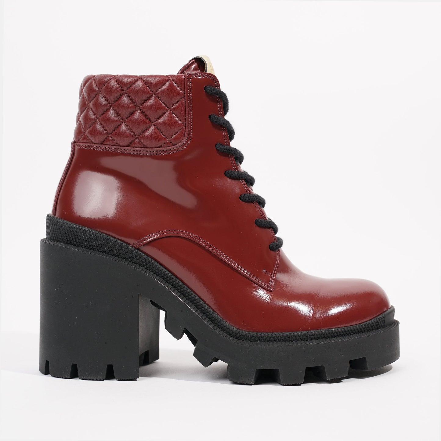 Gucci Womens GG Ankle Boot Red EU 37 / UK 4