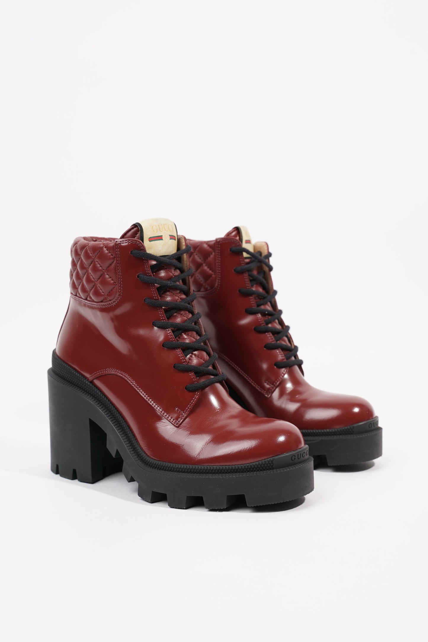 Gucci Womens GG Ankle Boot Red EU 37 / UK 4