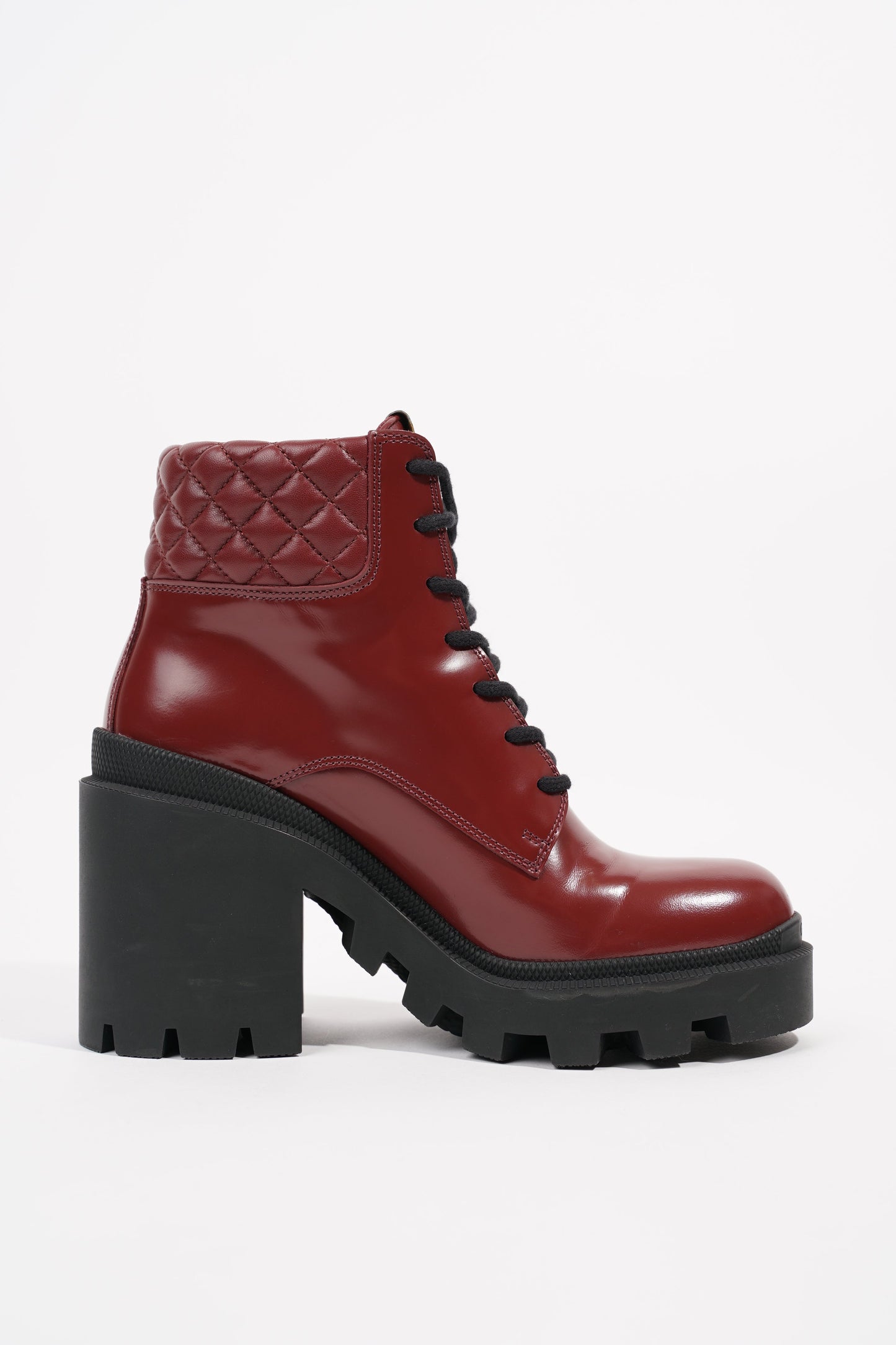 Gucci Womens GG Ankle Boot Red EU 37 / UK 4