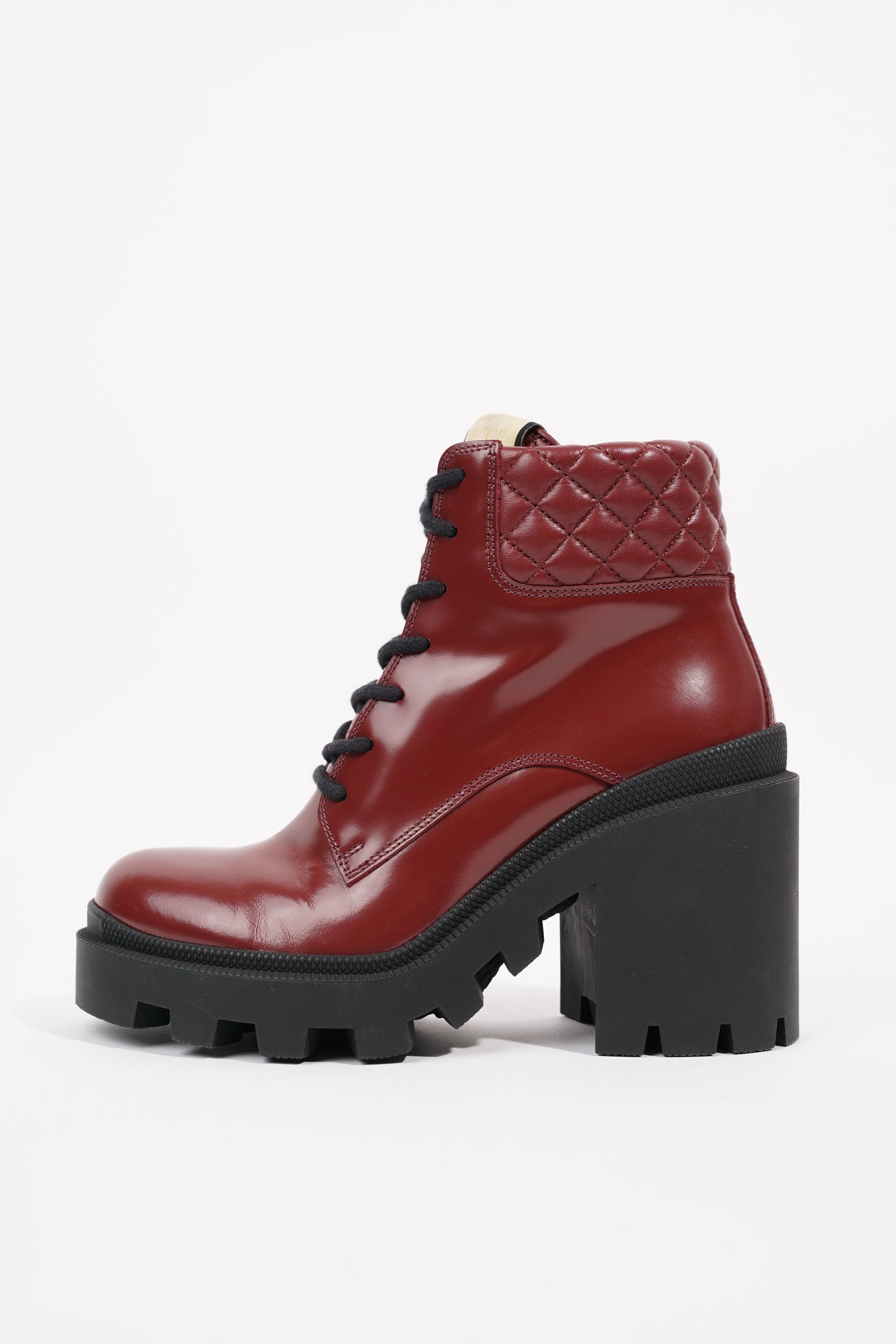 Gucci Womens GG Ankle Boot Red EU 37 / UK 4