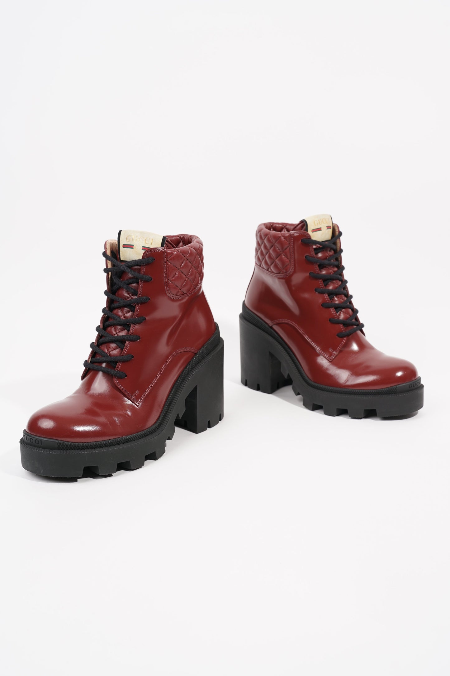 Gucci Womens GG Ankle Boot Red EU 37 / UK 4