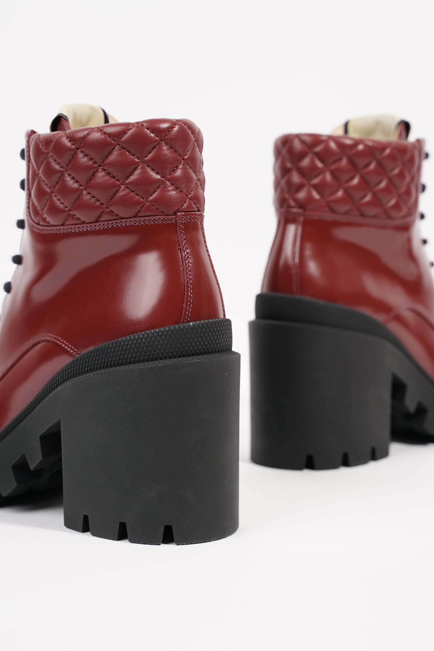 Gucci Womens GG Ankle Boot Red EU 37 / UK 4