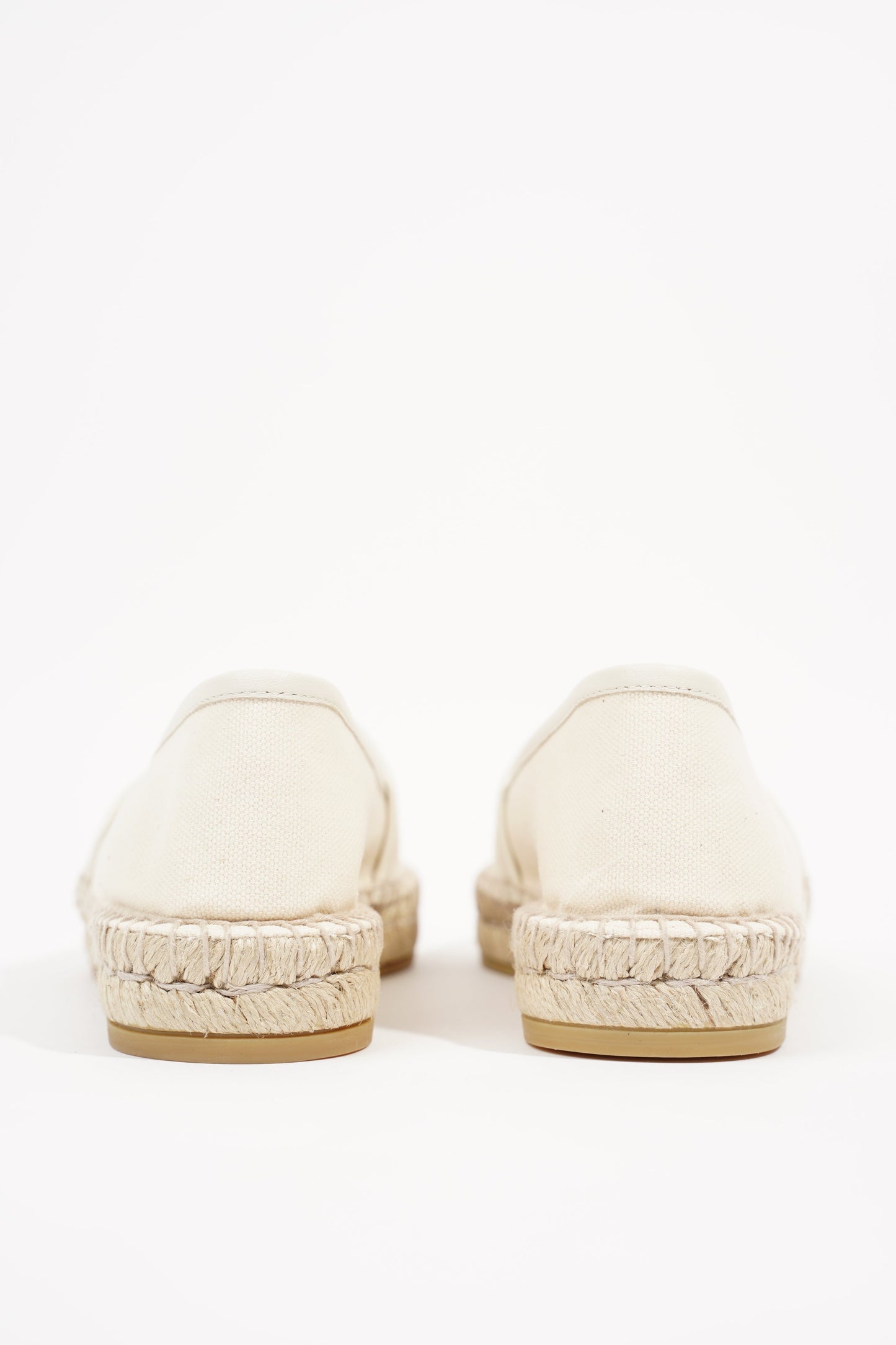 Gucci Womens Logo Print Espadrilles Cream EU 38.5 / UK 5.5