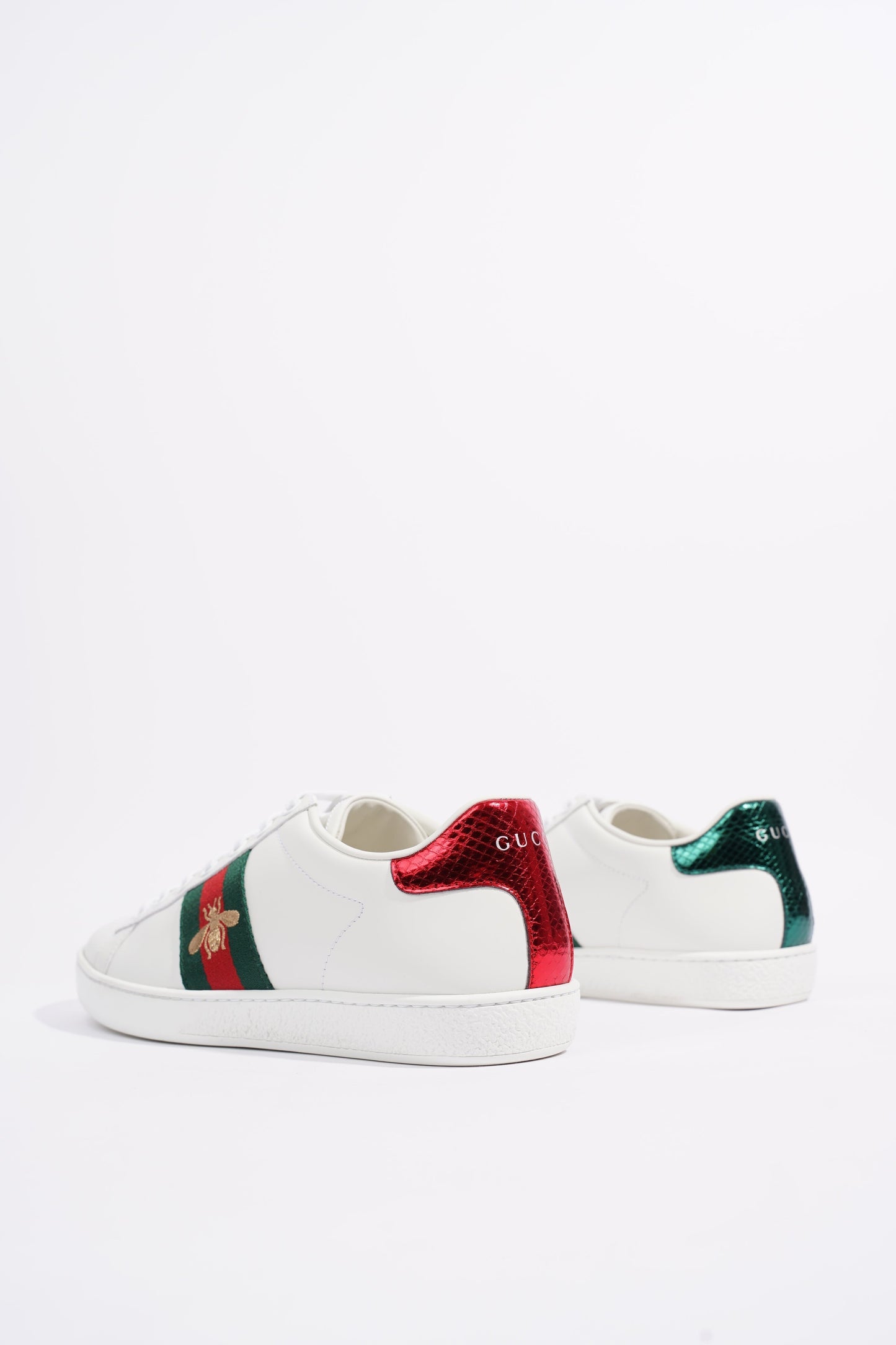 Gucci Womens Ace Bee White / Green / Red EU 38 / UK 5