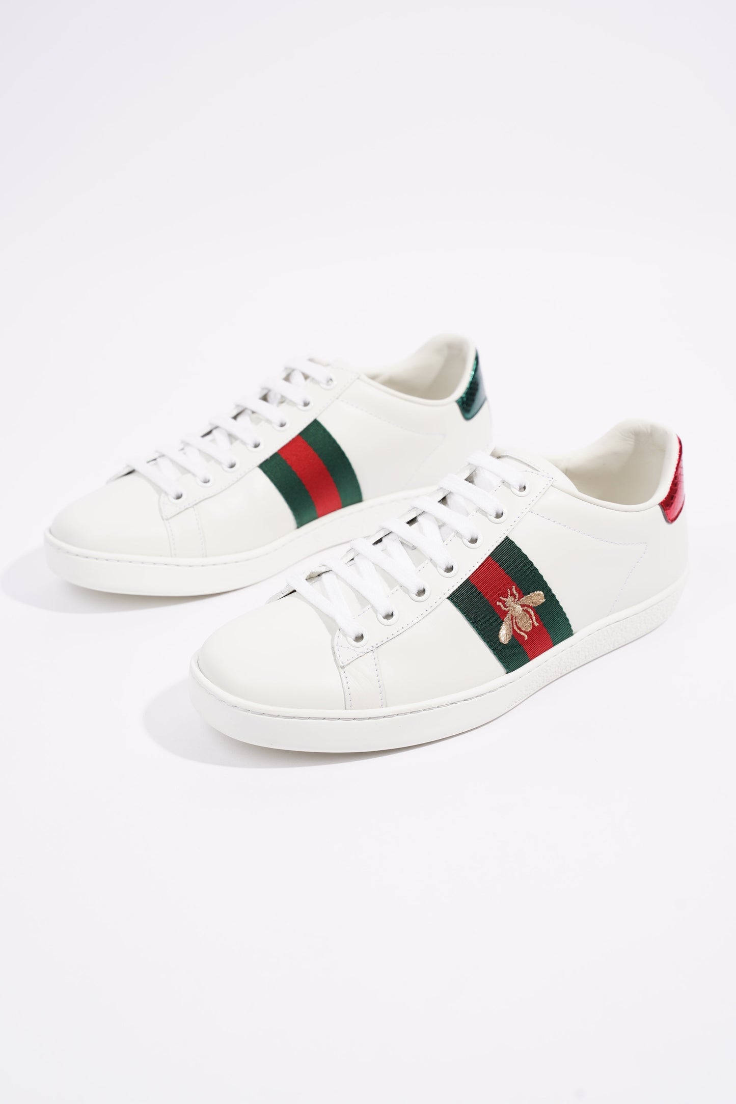 Gucci Womens Ace Bee White / Green / Red EU 38 / UK 5