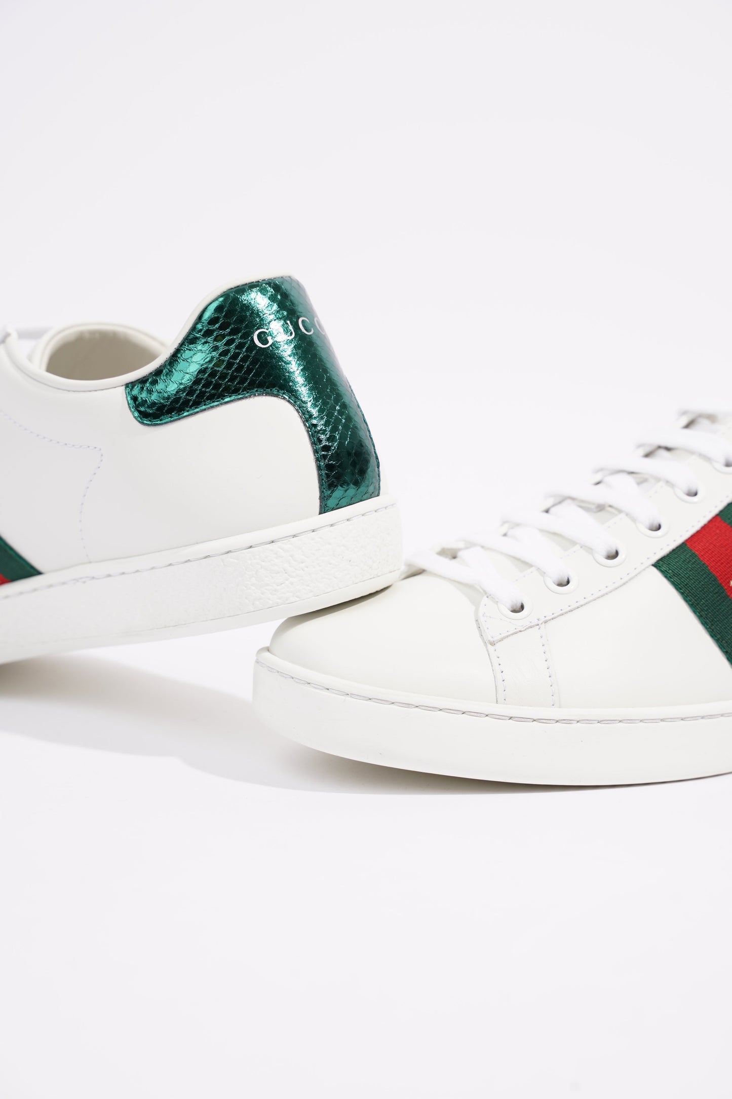 Gucci Womens Ace Bee White / Green / Red EU 38 / UK 5