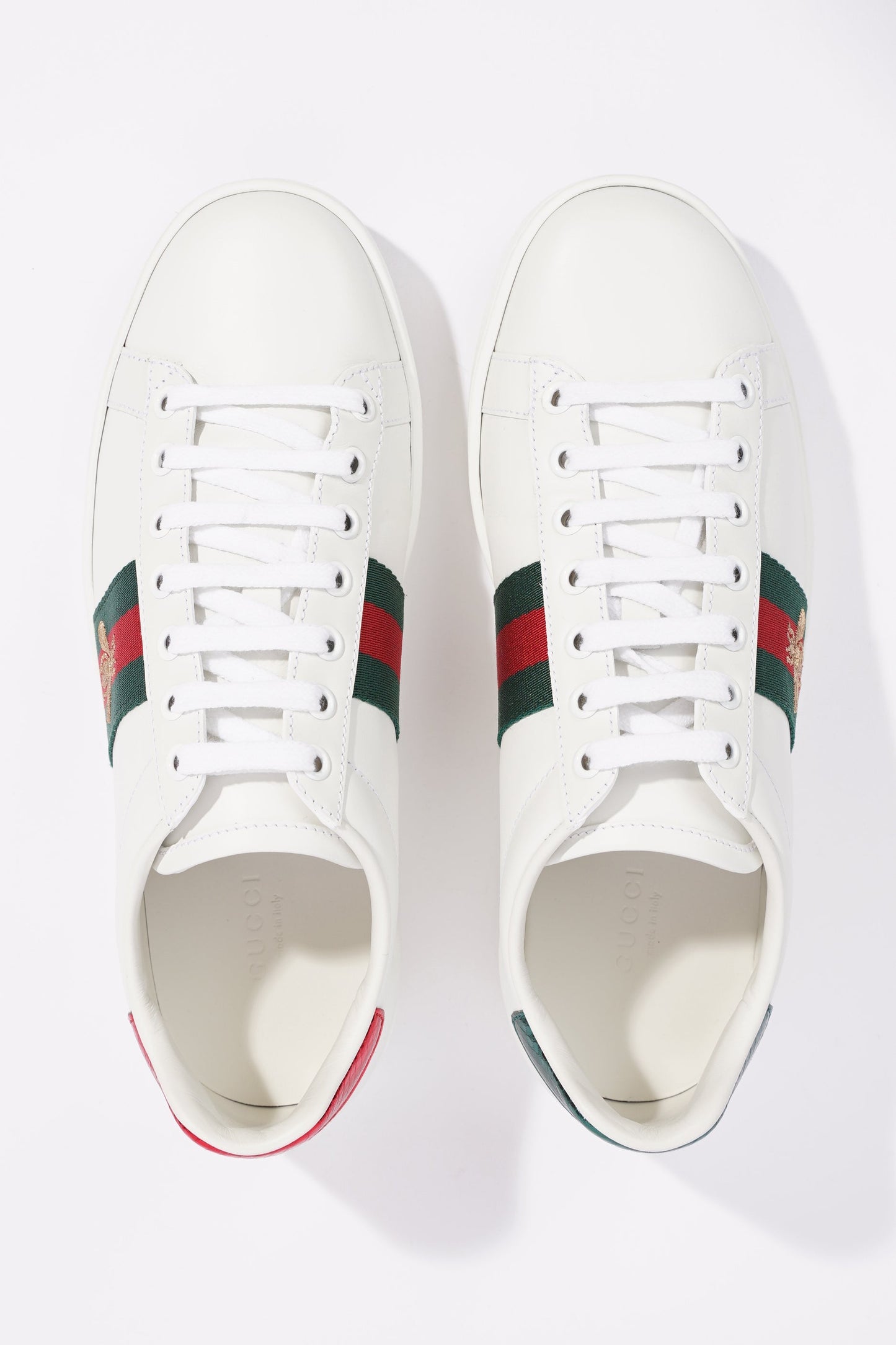 Gucci Womens Ace Bee White / Green / Red EU 38 / UK 5