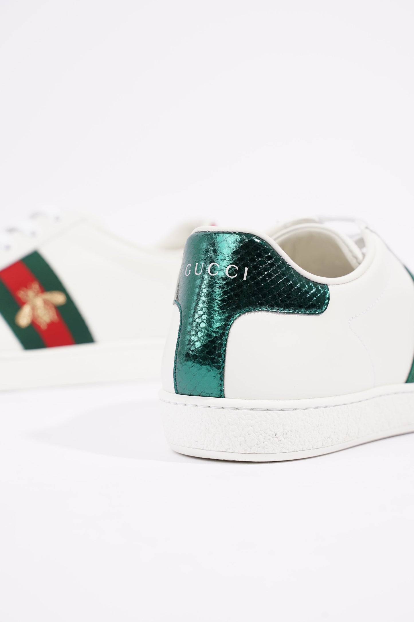 Gucci Womens Ace Bee White / Green / Red EU 38 / UK 5