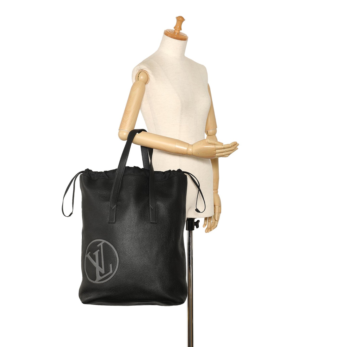 Black Louis Vuitton Taurillon Light Cabas Tote Bag