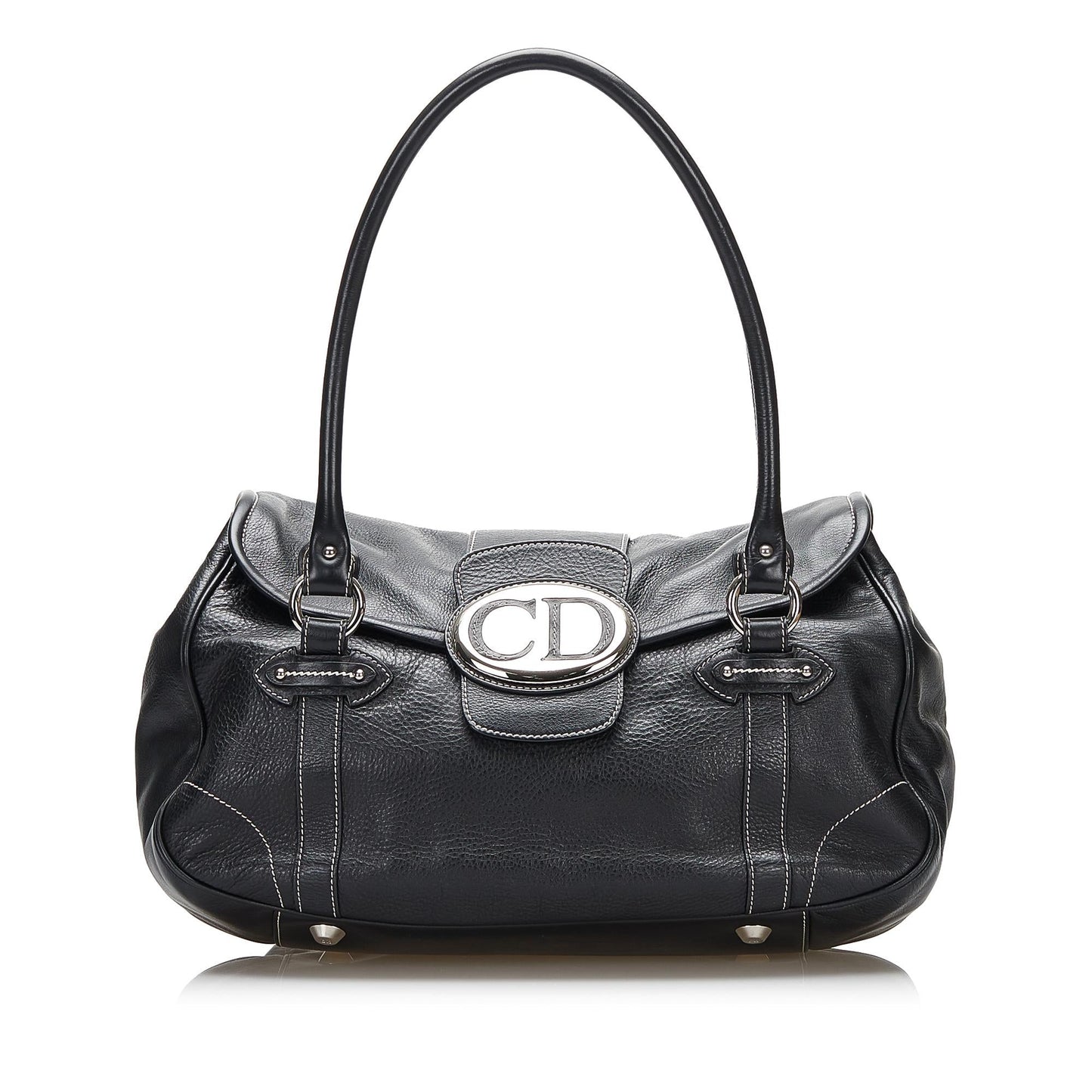 Dior CD Flap Leather Shoulder Bag (SHG-RJFHi8)