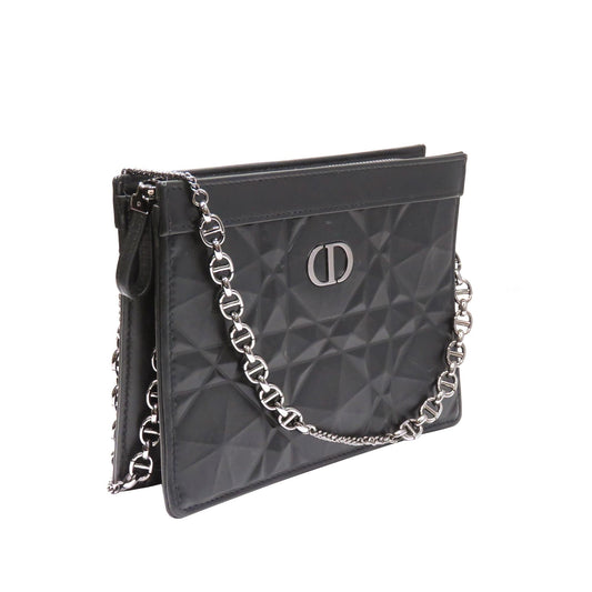 Dior Caro Zipped Pouch with Chain (SHG-vNjlJu)