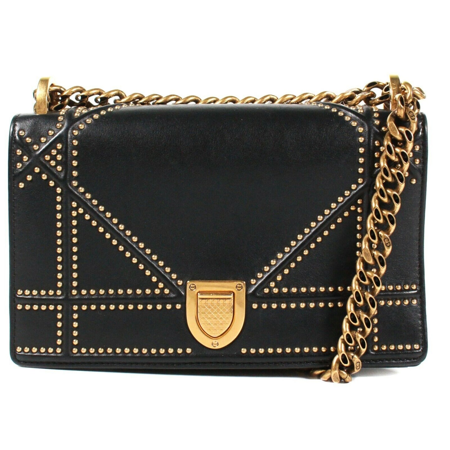 Dior Diorama Medium Studded Flap Bag