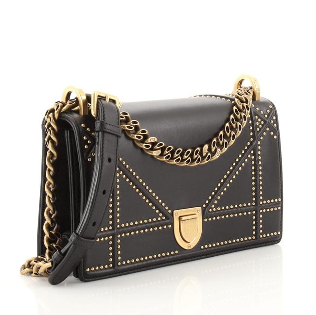 Dior Diorama Medium Studded Flap Bag