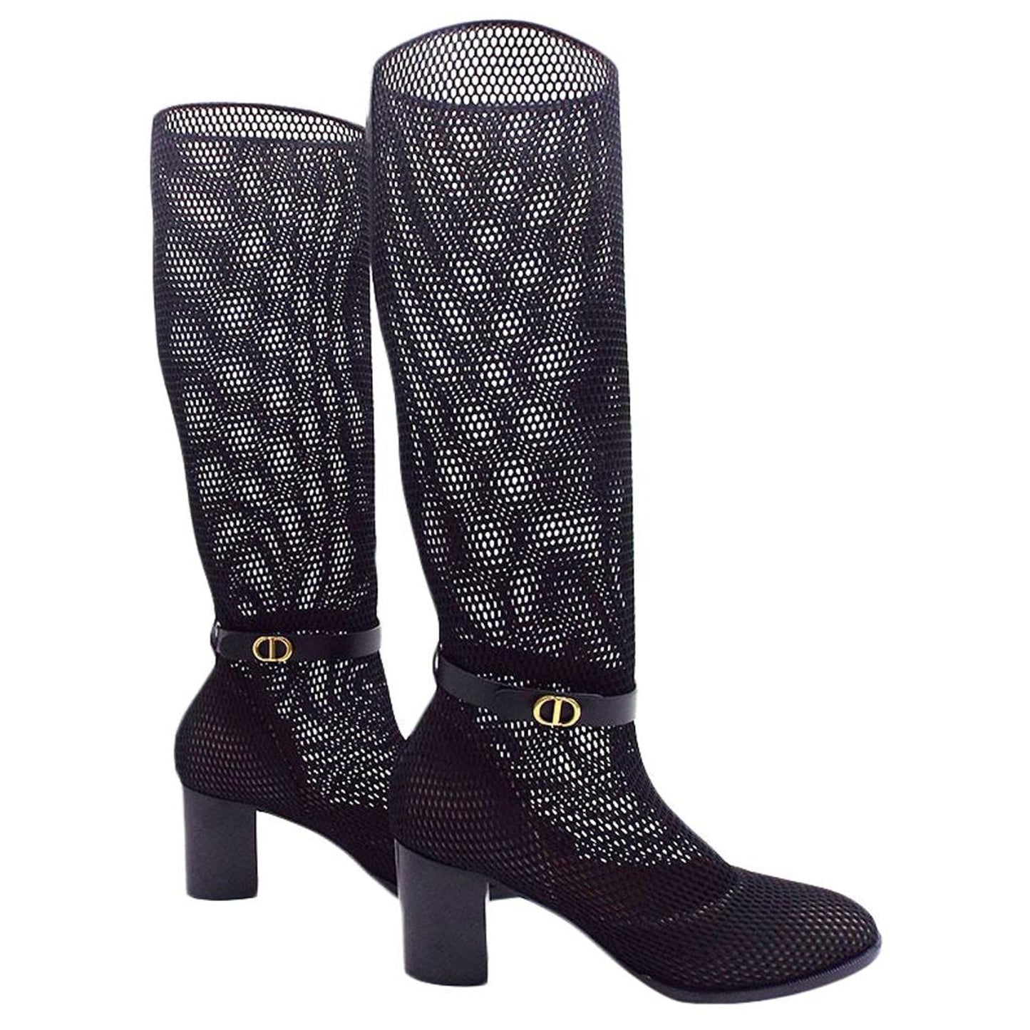 Dior Empreinte Mesh & Leather Boots