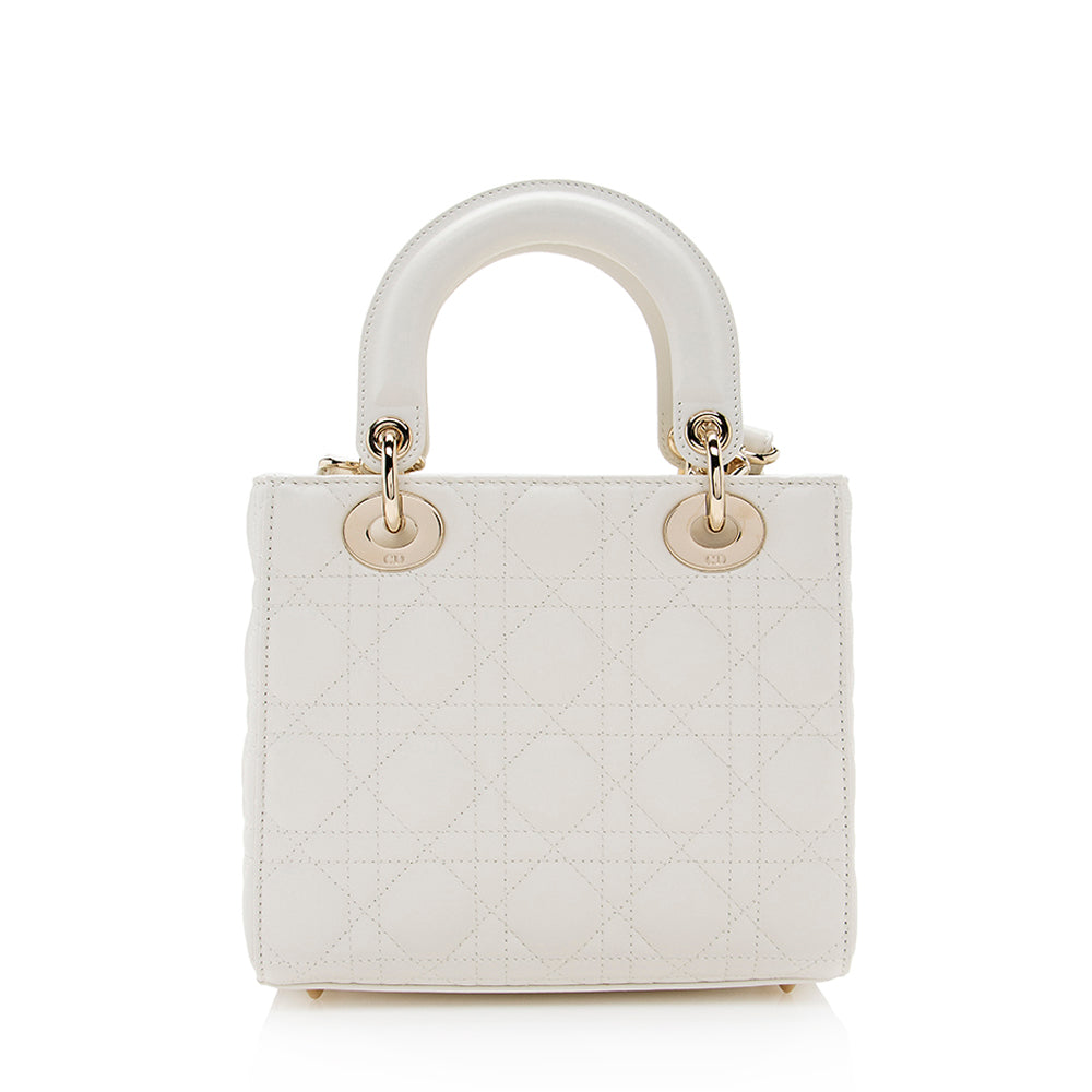 Dior Lambskin Cannage Lady Small Tote (SHF-19216)