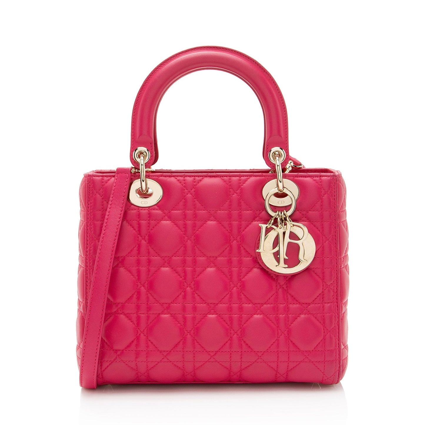 Dior Lambskin Lady Dior Medium Tote (SHF-i1fx7x)