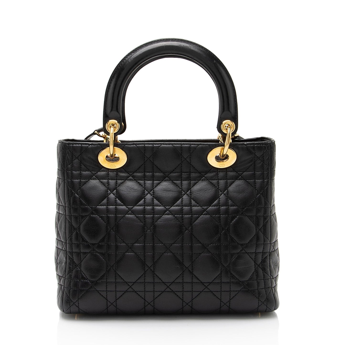 Dior Lambskin Lady Dior Medium Tote (SHF-aNlTPc)