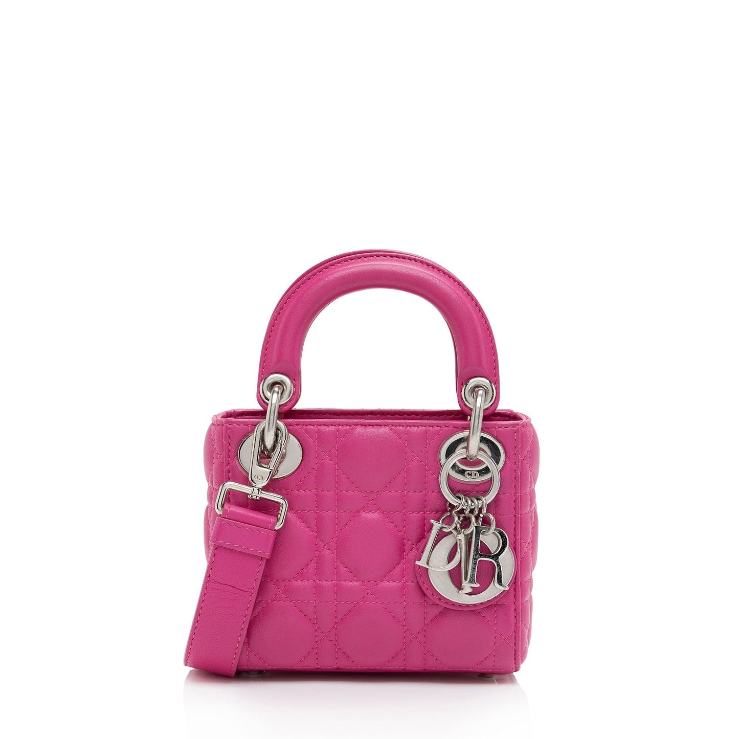 Dior Lambskin Lady Dior Mini Tote (SHF-icxOT3)