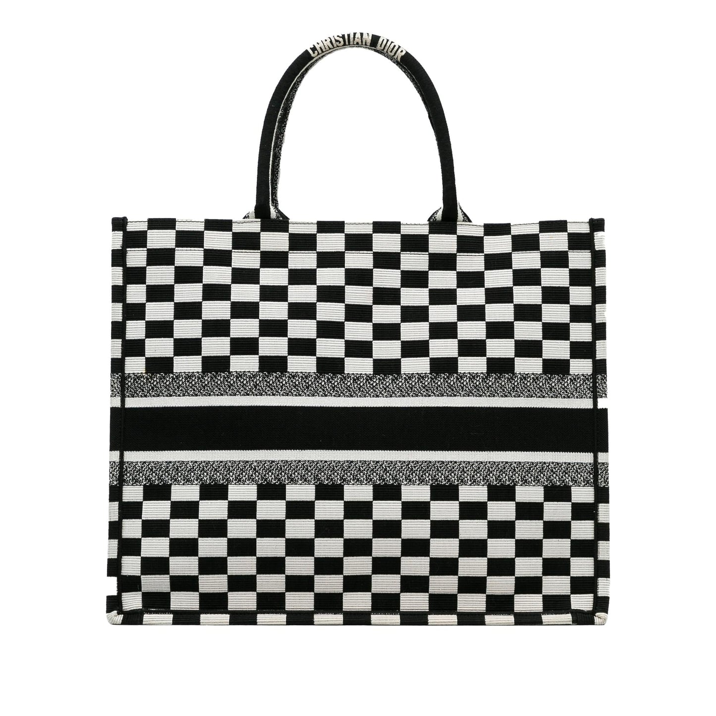 Dior Large Check Book Tote (SHG-EgfFW0)