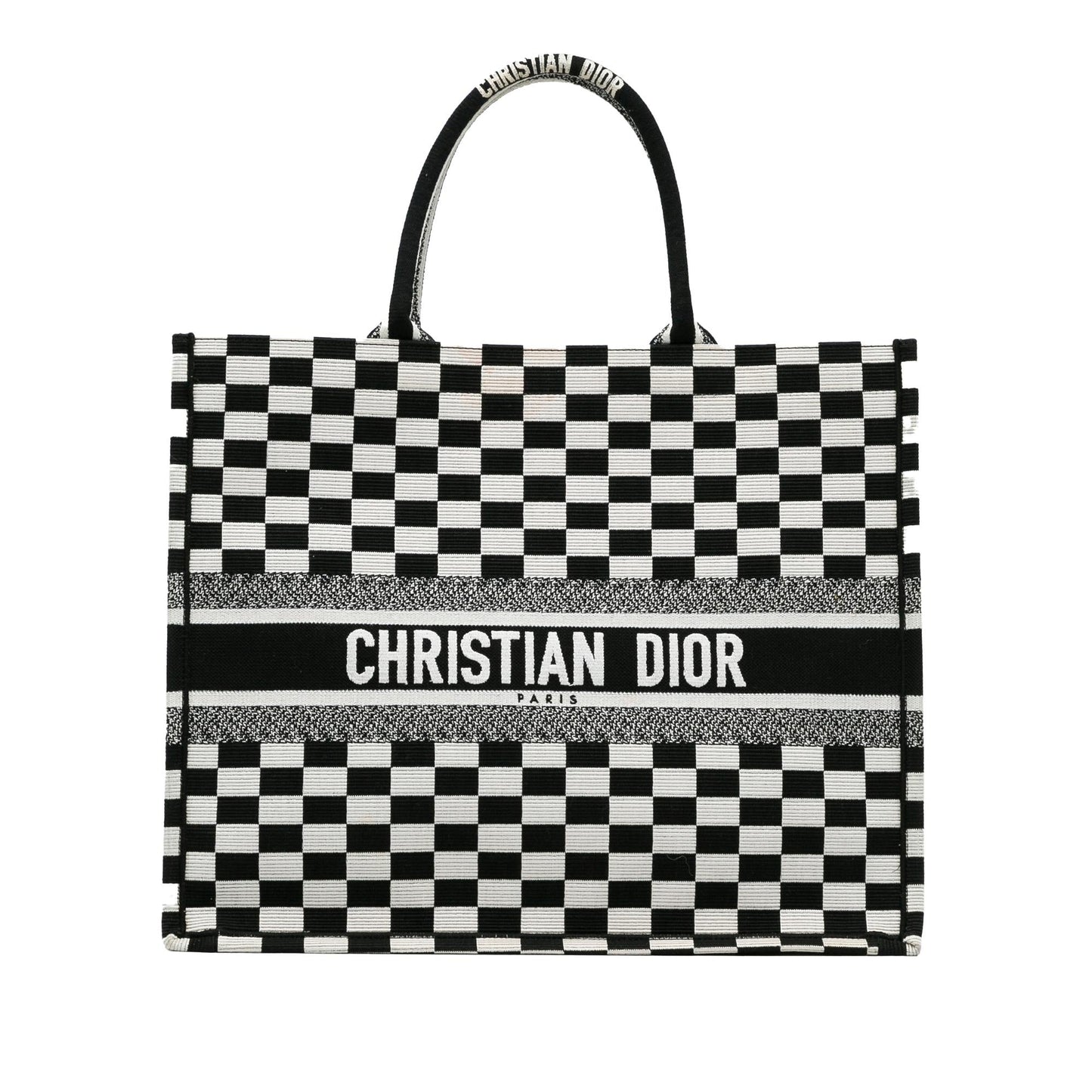 Dior Large Check Book Tote (SHG-EgfFW0)