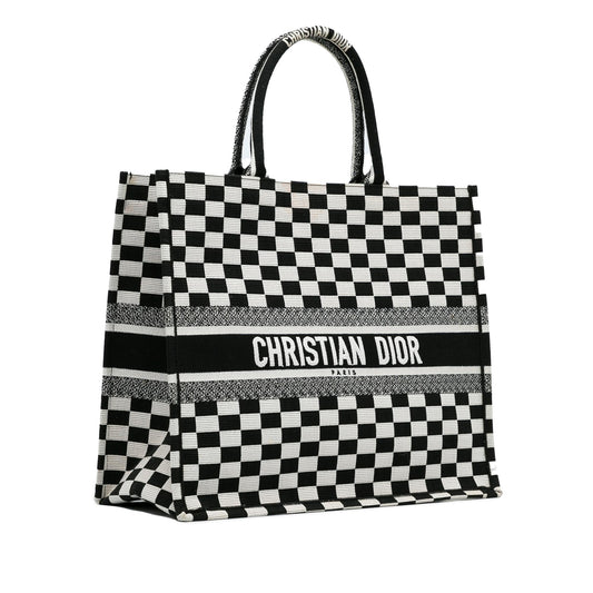 Dior Large Check Book Tote (SHG-EgfFW0)