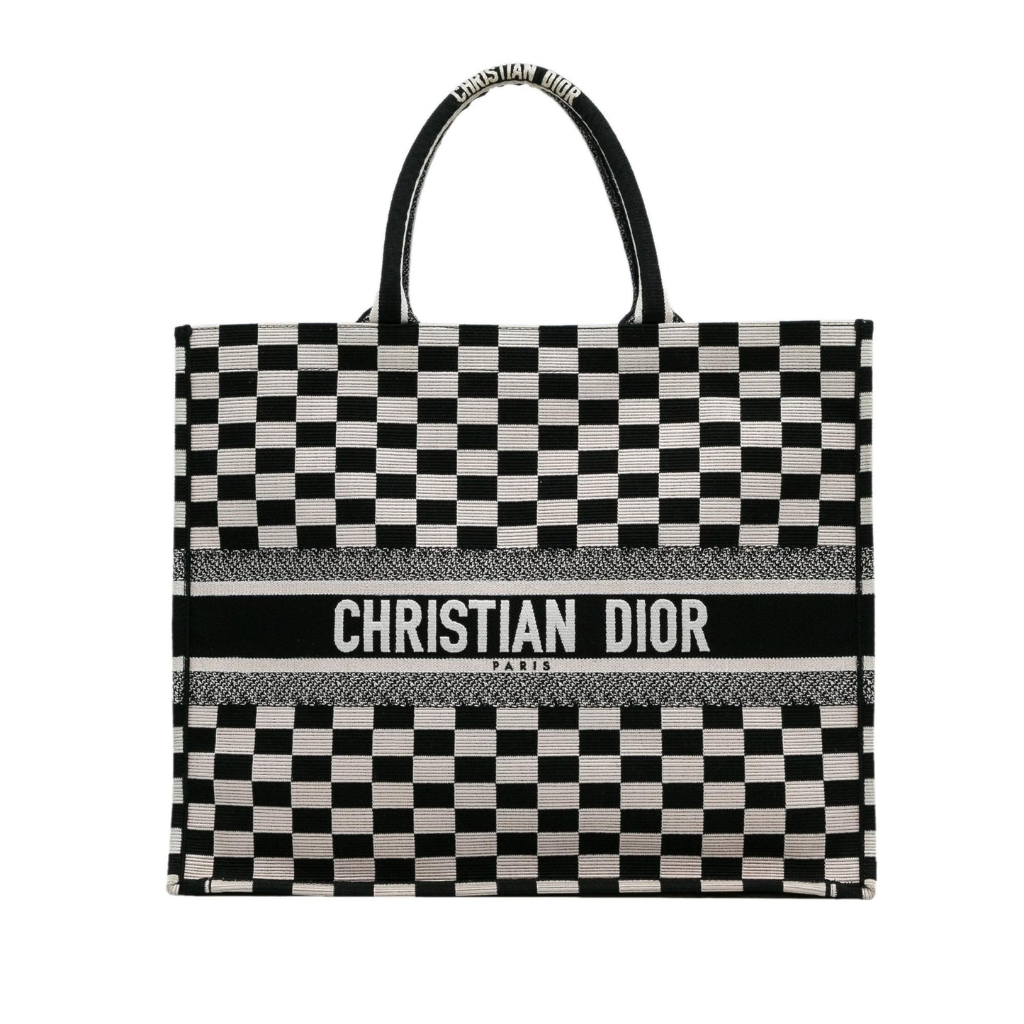 Dior Large Check Book Tote (SHG-zGJnju)