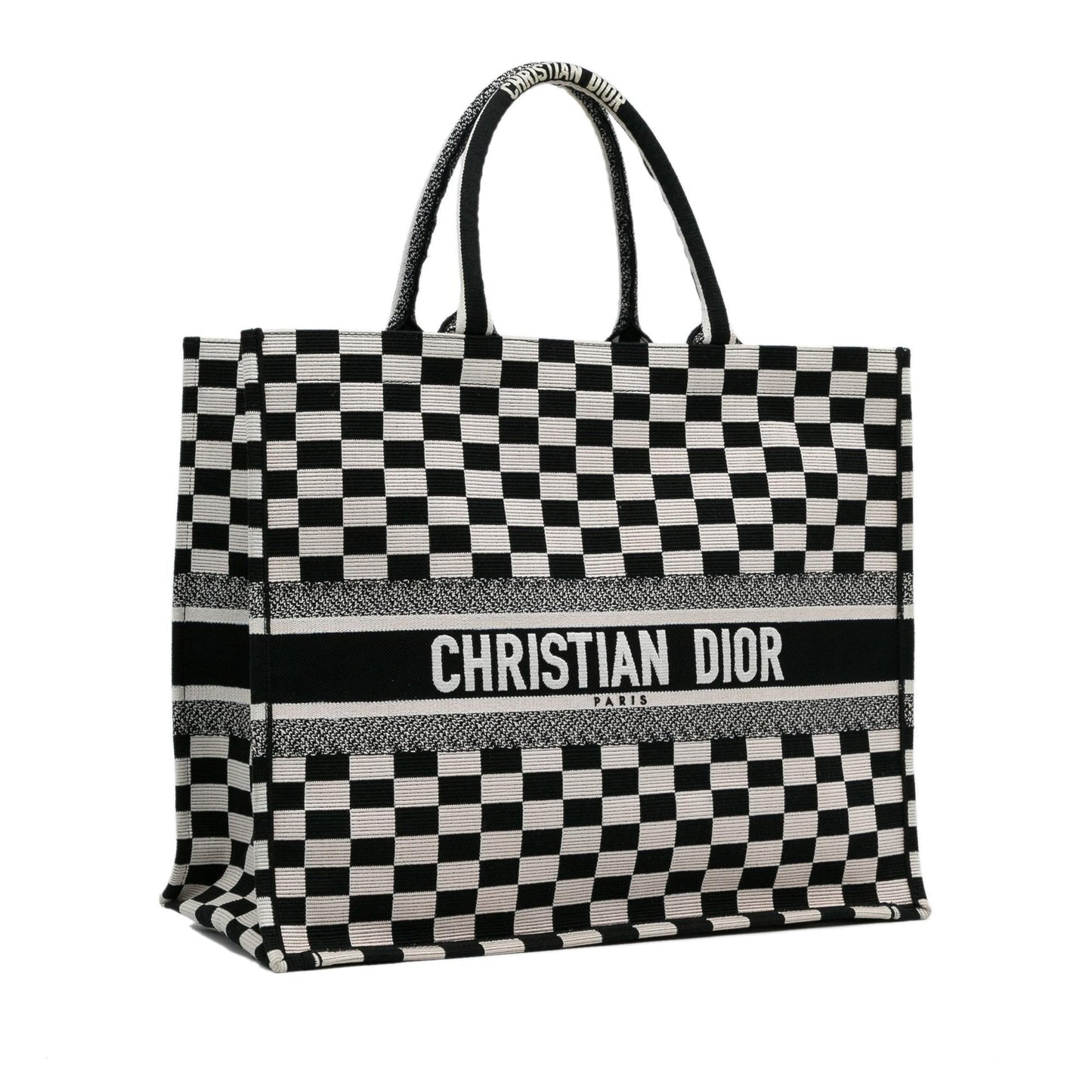 Dior Large Check Book Tote (SHG-zGJnju)