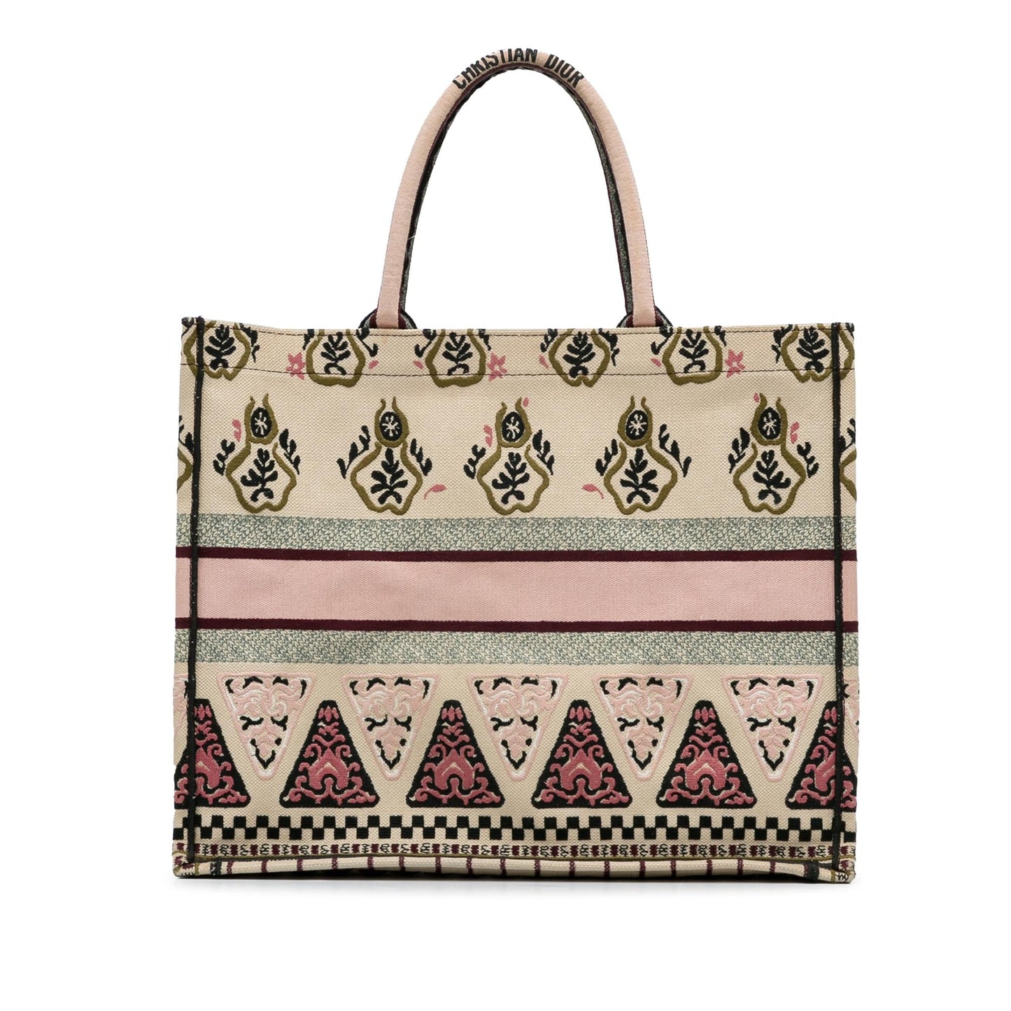 Dior Large Geometric Embroidered Book Tote (SHG-OToGGs)