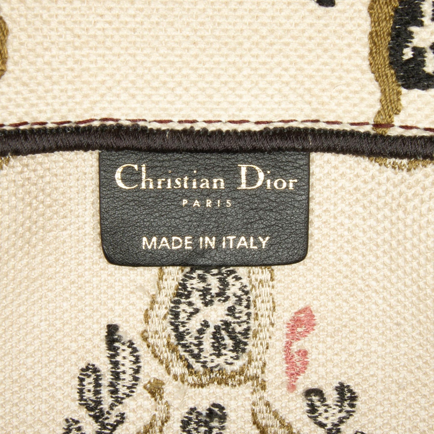 Dior Large Geometric Embroidered Book Tote (SHG-OToGGs)