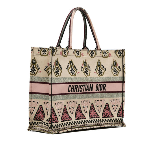 Dior Large Geometric Embroidered Book Tote (SHG-OToGGs)