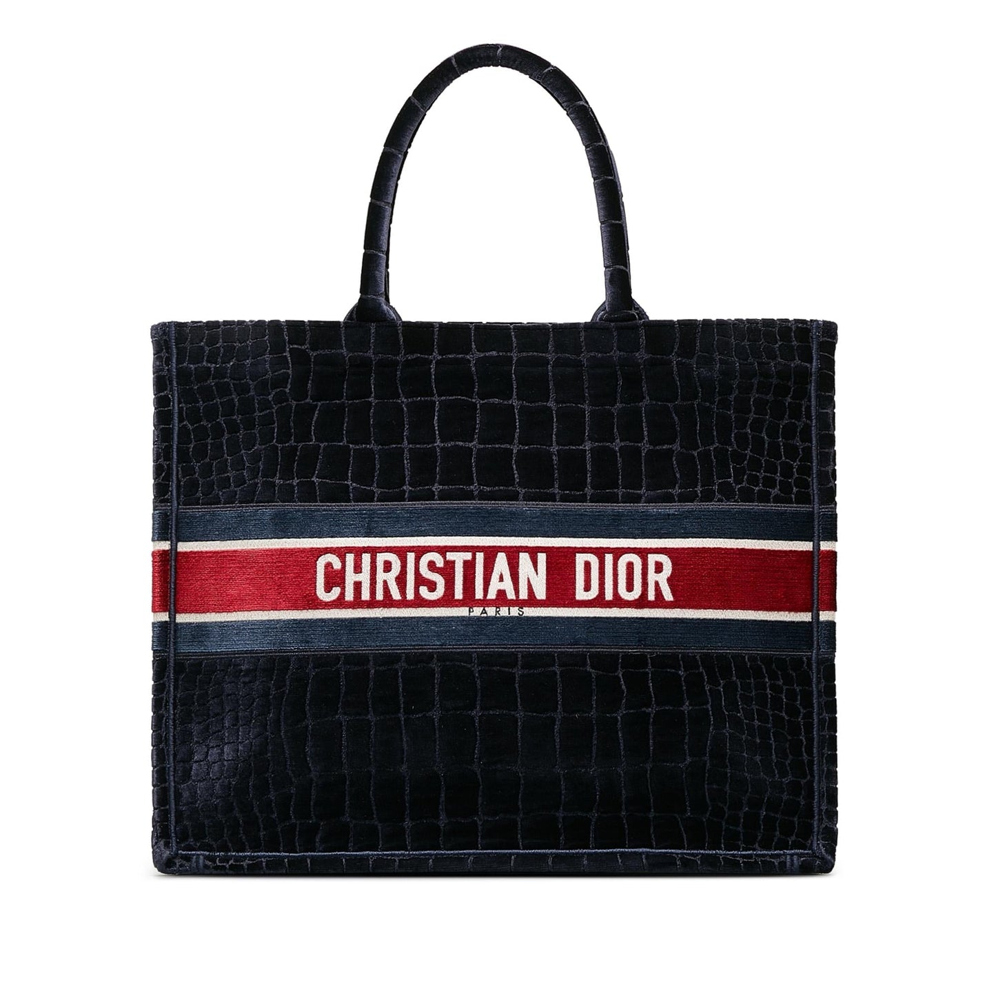 Dior Large Velvet Embossed Book Tote (SHG-zVJstJ)