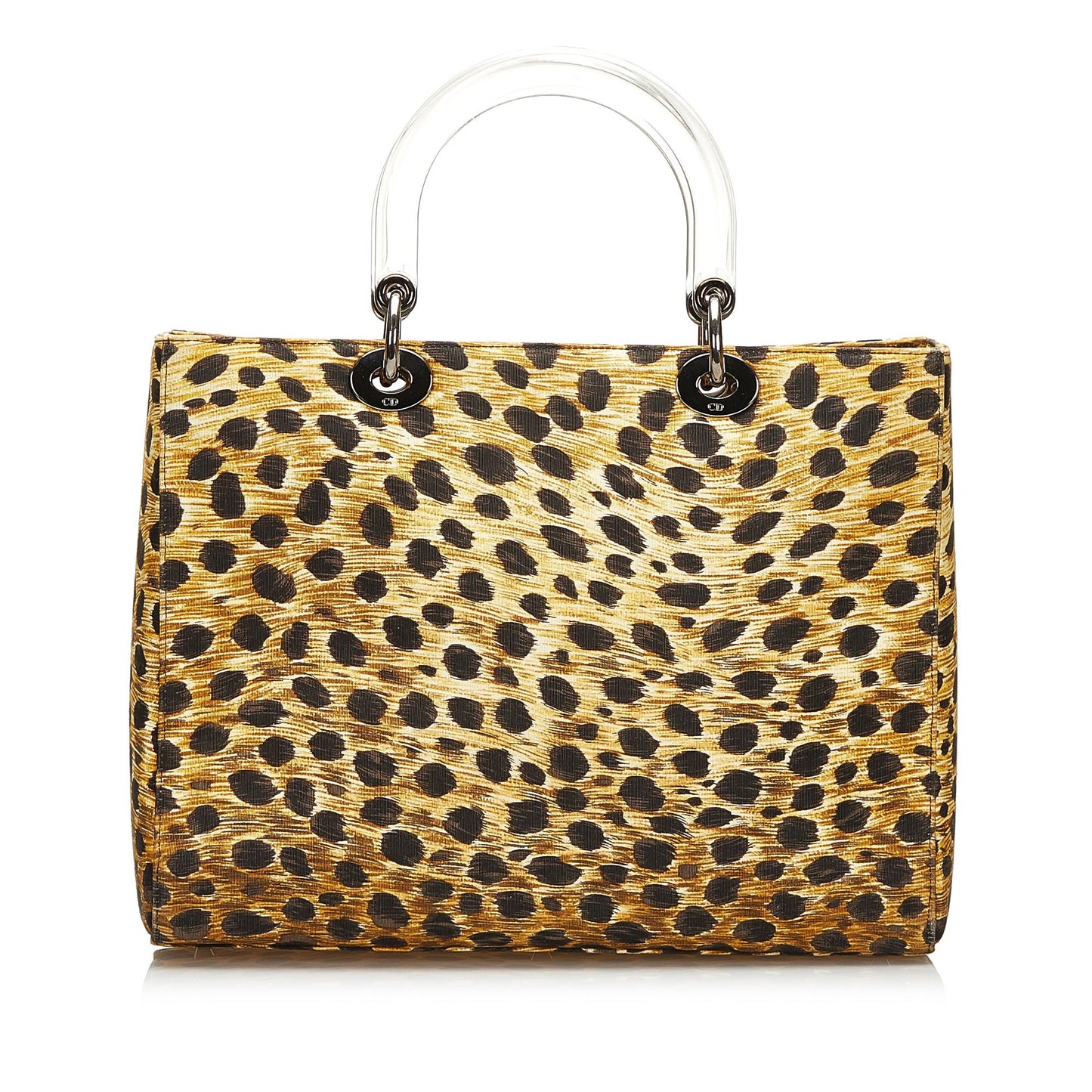 Dior Leopard Print Canvas Lady Dior (SHG-35939)