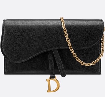 DIOR LONG SADDLE WALLET WITH CHAIN